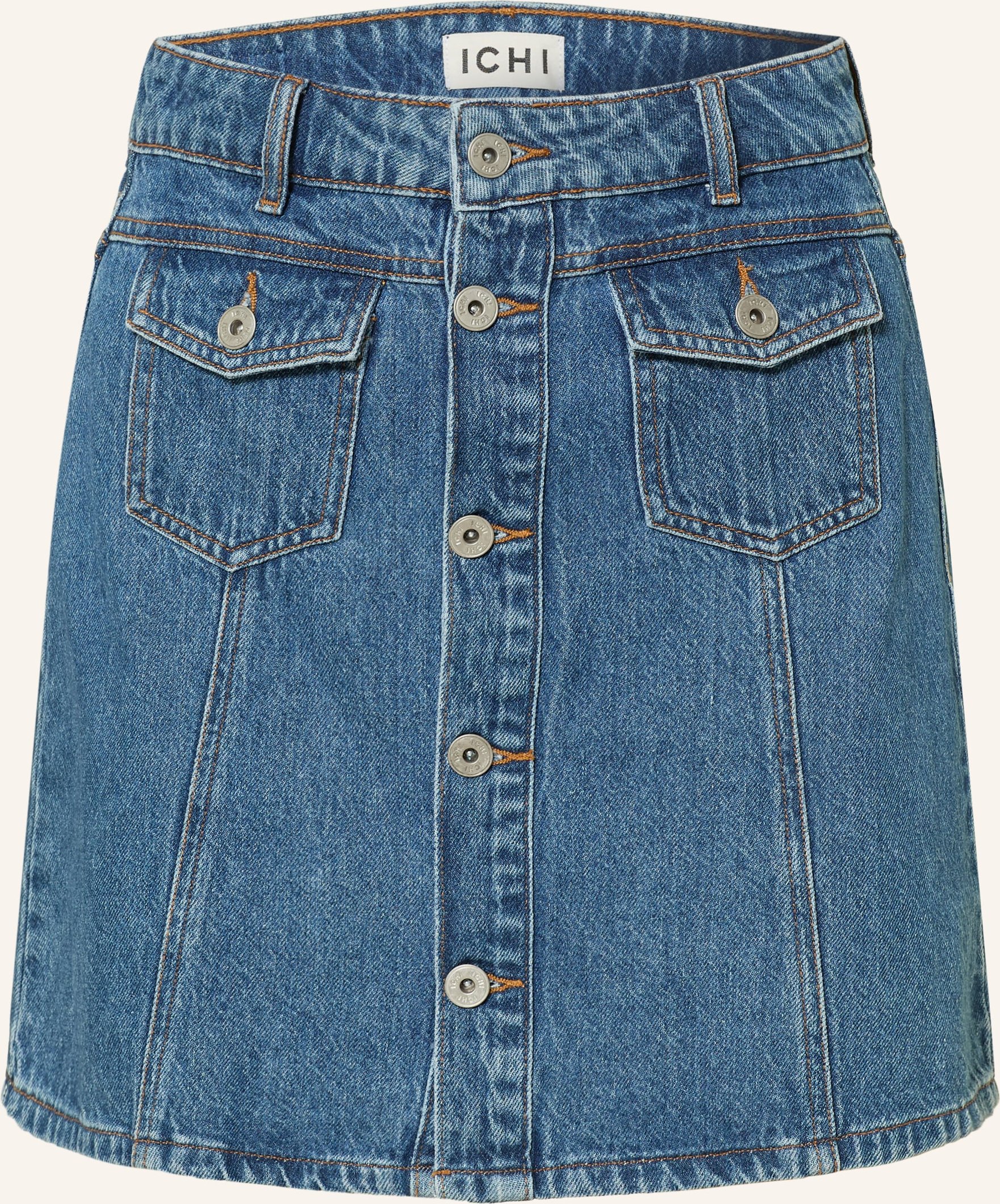 Ichi Jeansrock Ihpamila blau