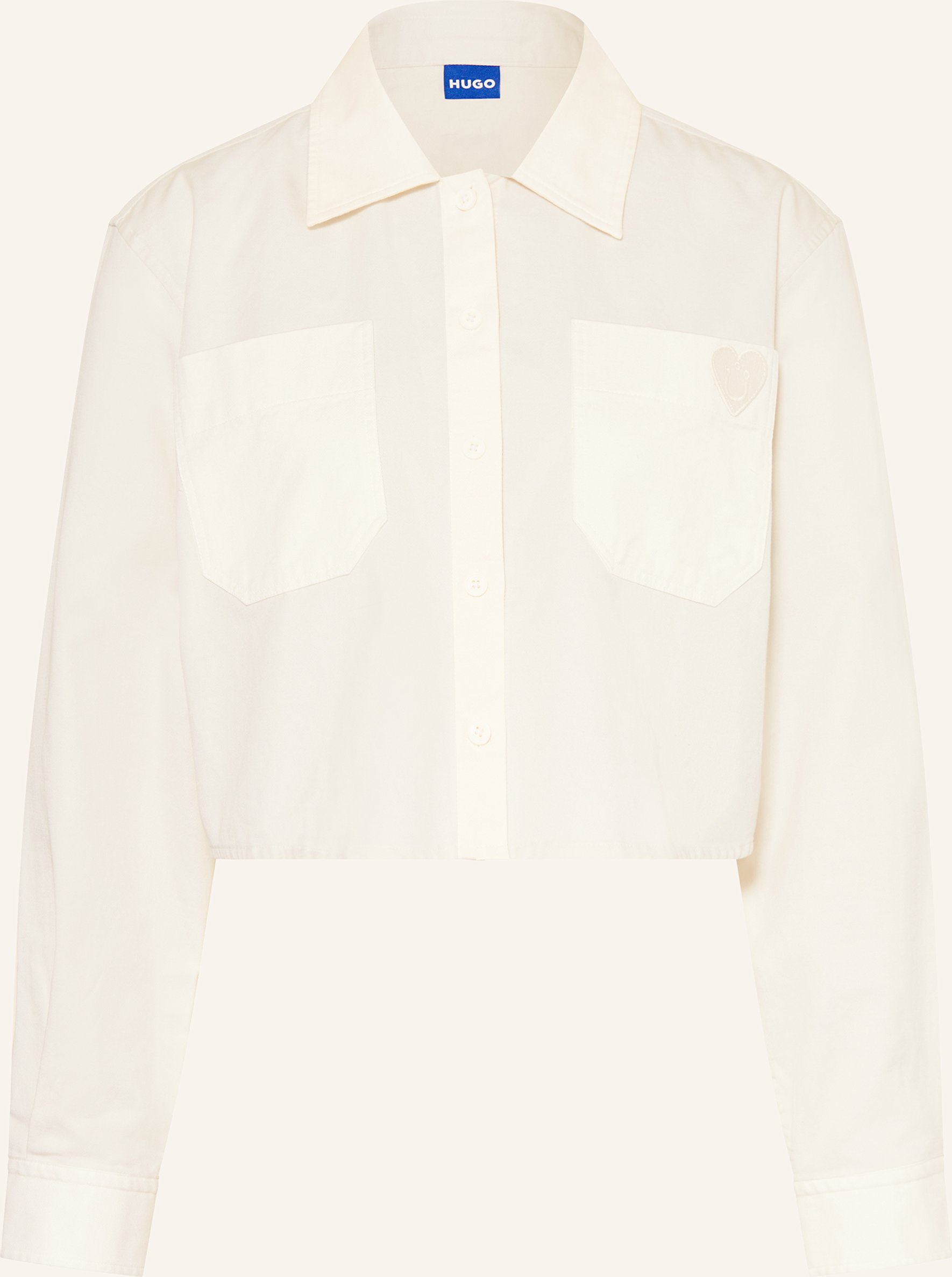 Hugo Cropped-Hemdbluse Edia beige