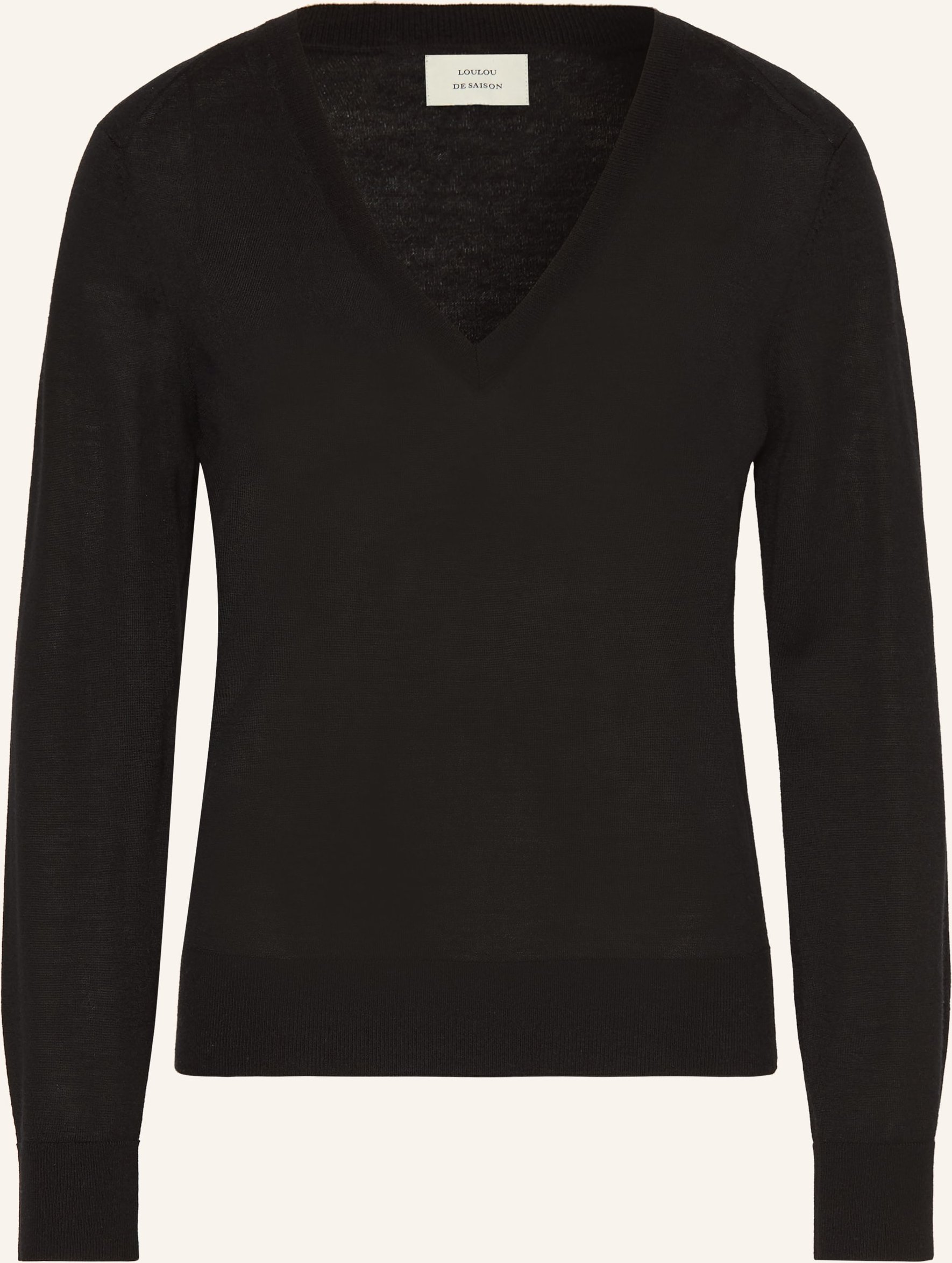 Loulou De Saison Cashmere-Pullover Julio schwarz