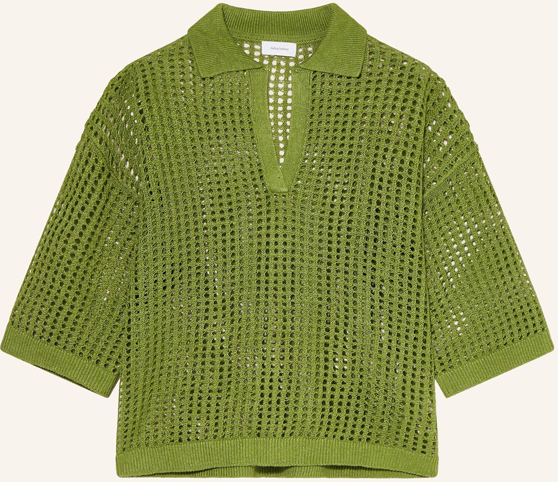Darling Harbour Leinenpullover gruen
