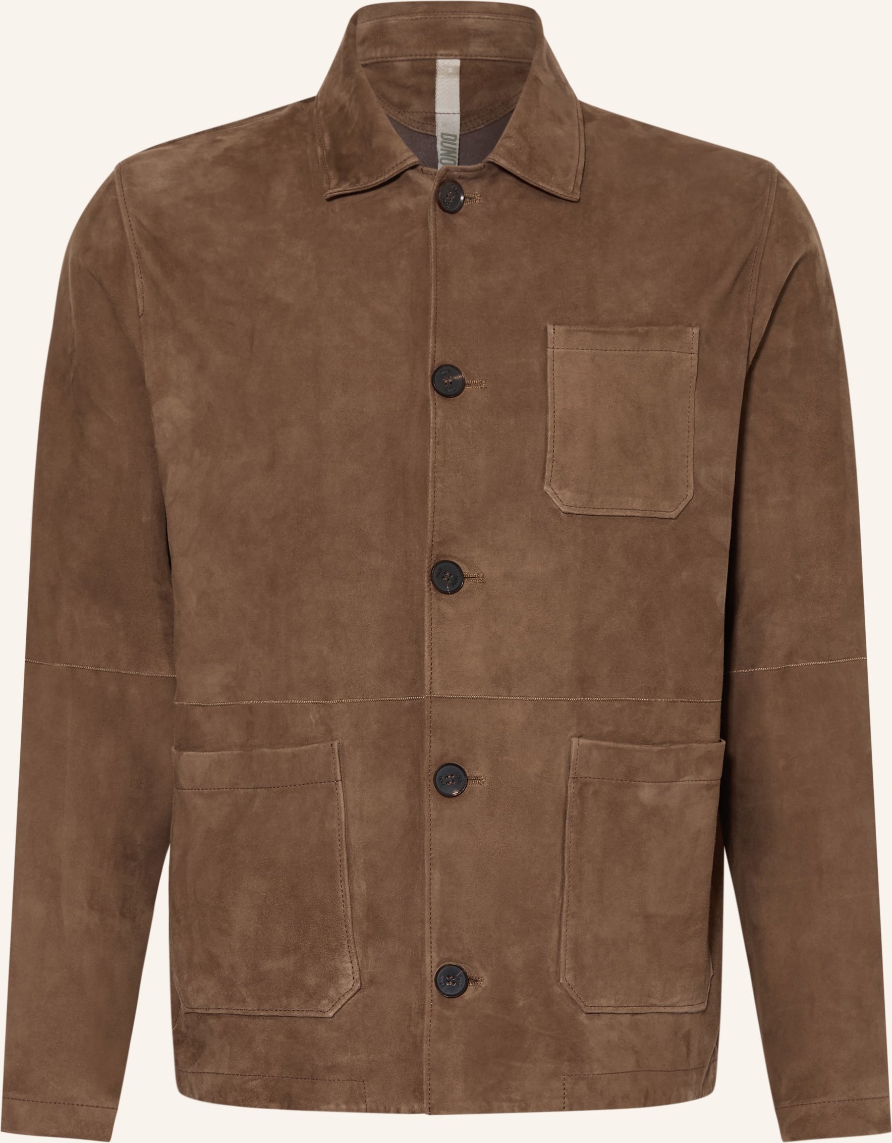 Duno Leder-Overjacket Corex braun