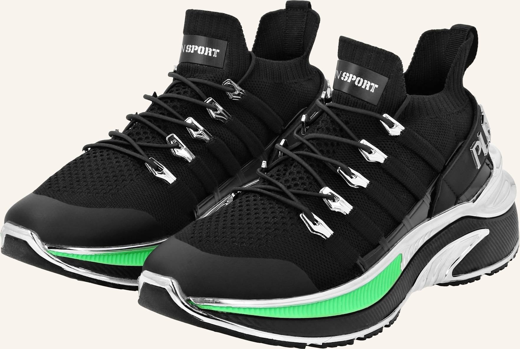 Thumbnail - Plein Sport Runner Sneaker Chrome Surfer schwarz