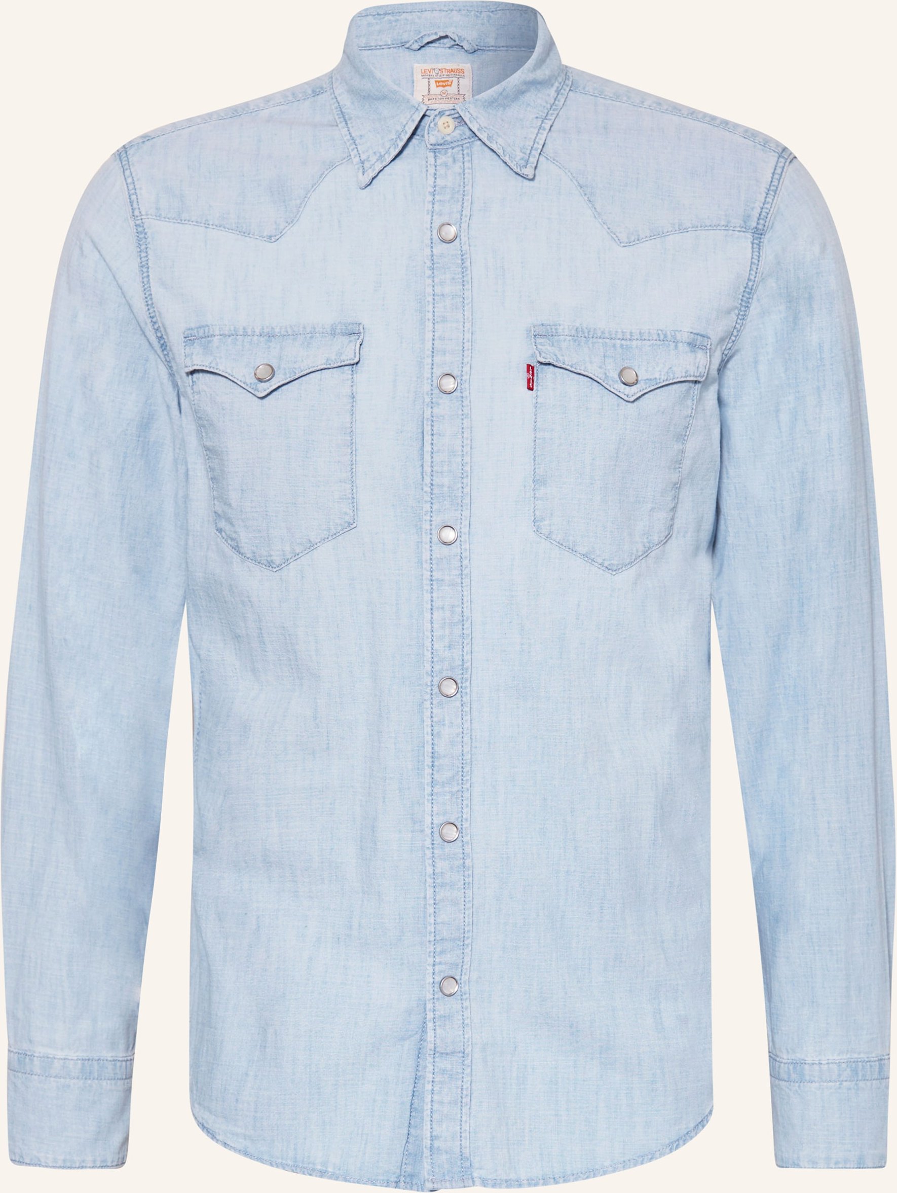 Levi's® Hemd Barstow Standard Fit In Jeansoptik blau