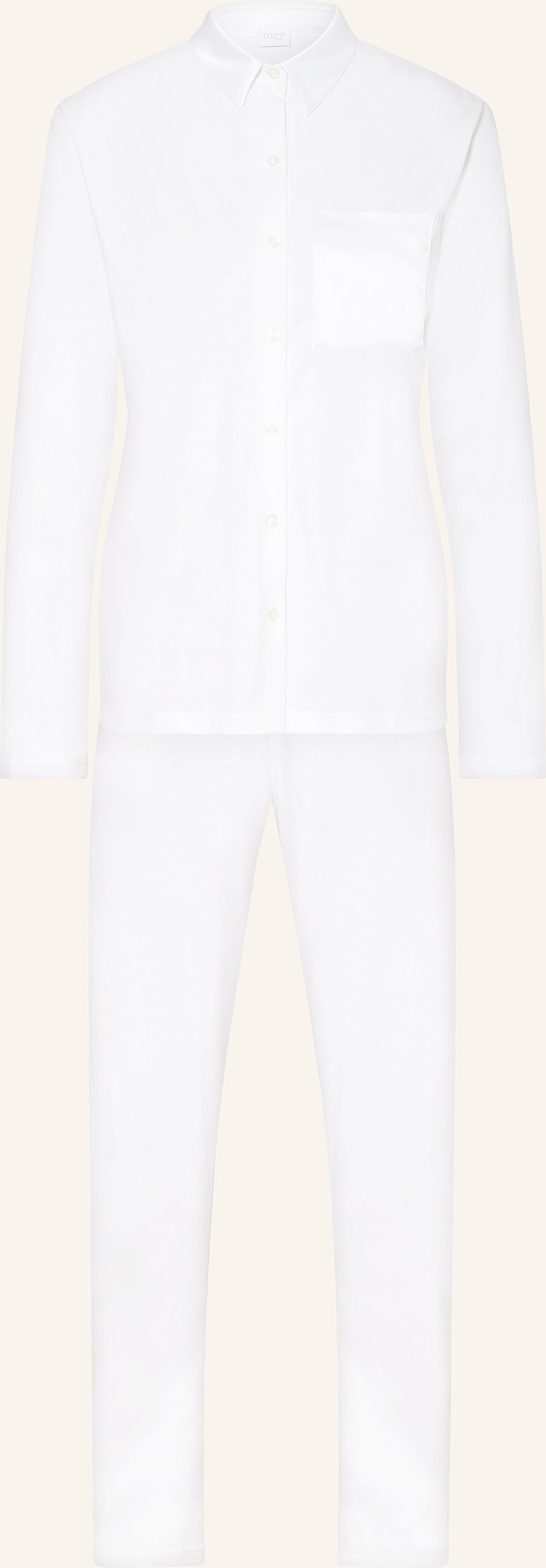 Mey Schlafanzug Serie Malea weiss