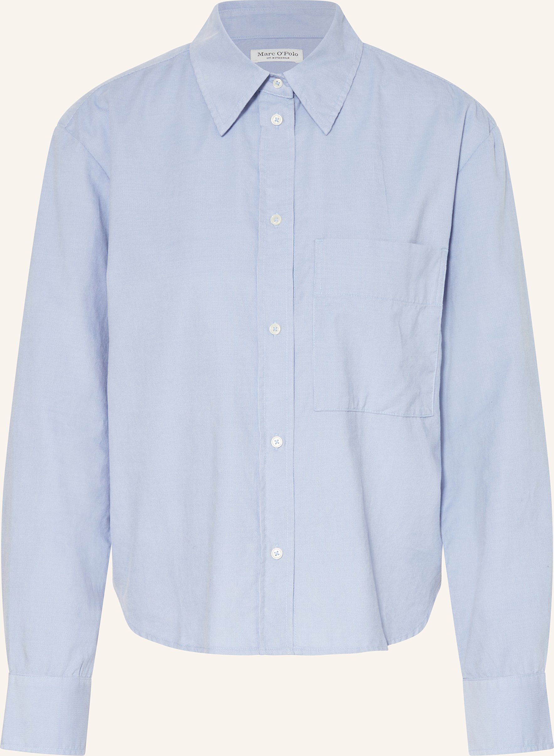 Marc O'polo Hemdbluse Aus Cord blau