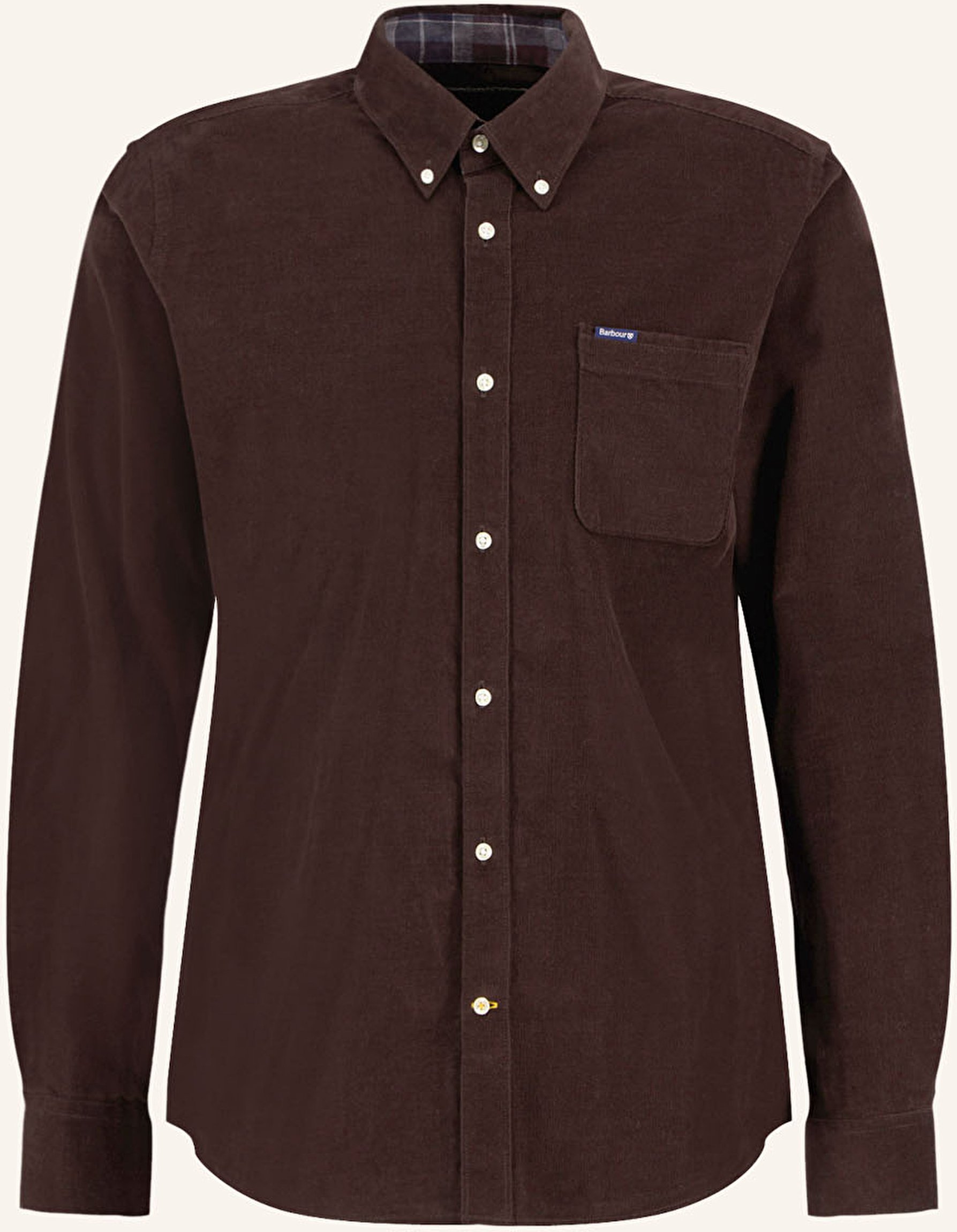 Barbour Cordhemd Ramsey Tailored Fit braun