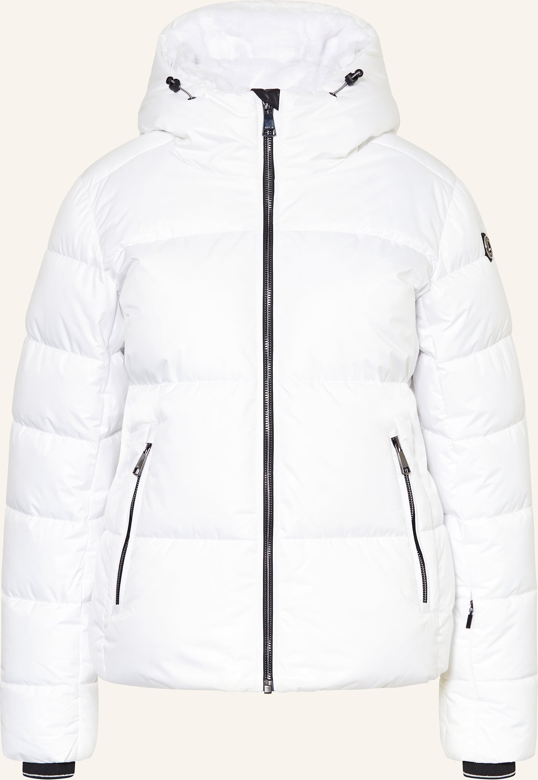 Luhta Skijacke Suomutunturi Mit Abnehmbarem Kunstfell weiss