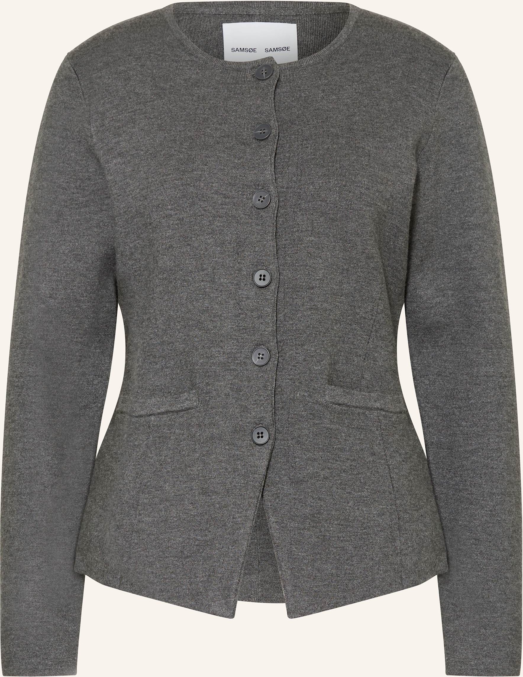 Samsøe Samsøe Strickjacke Salula grau