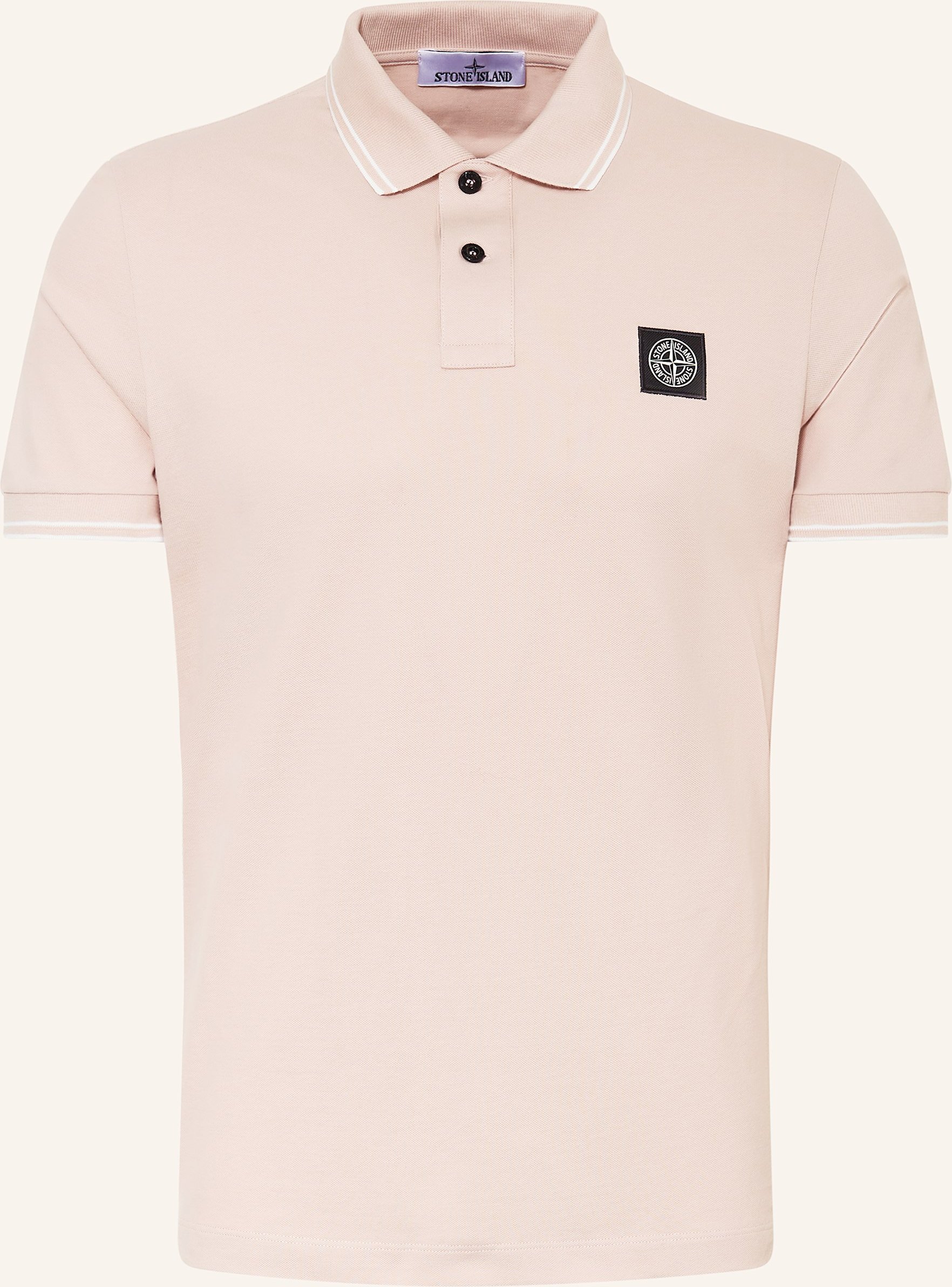 Stone Island Piqué-Poloshirt Slim Fit rosa