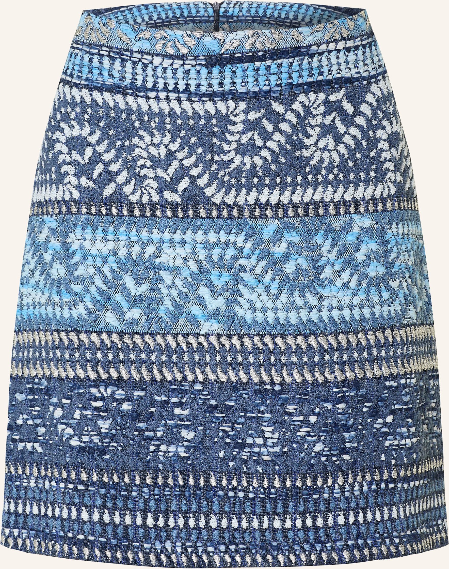 Thumbnail - Sem Per Lei Tweed-Rock Mit Glitzergarn blau