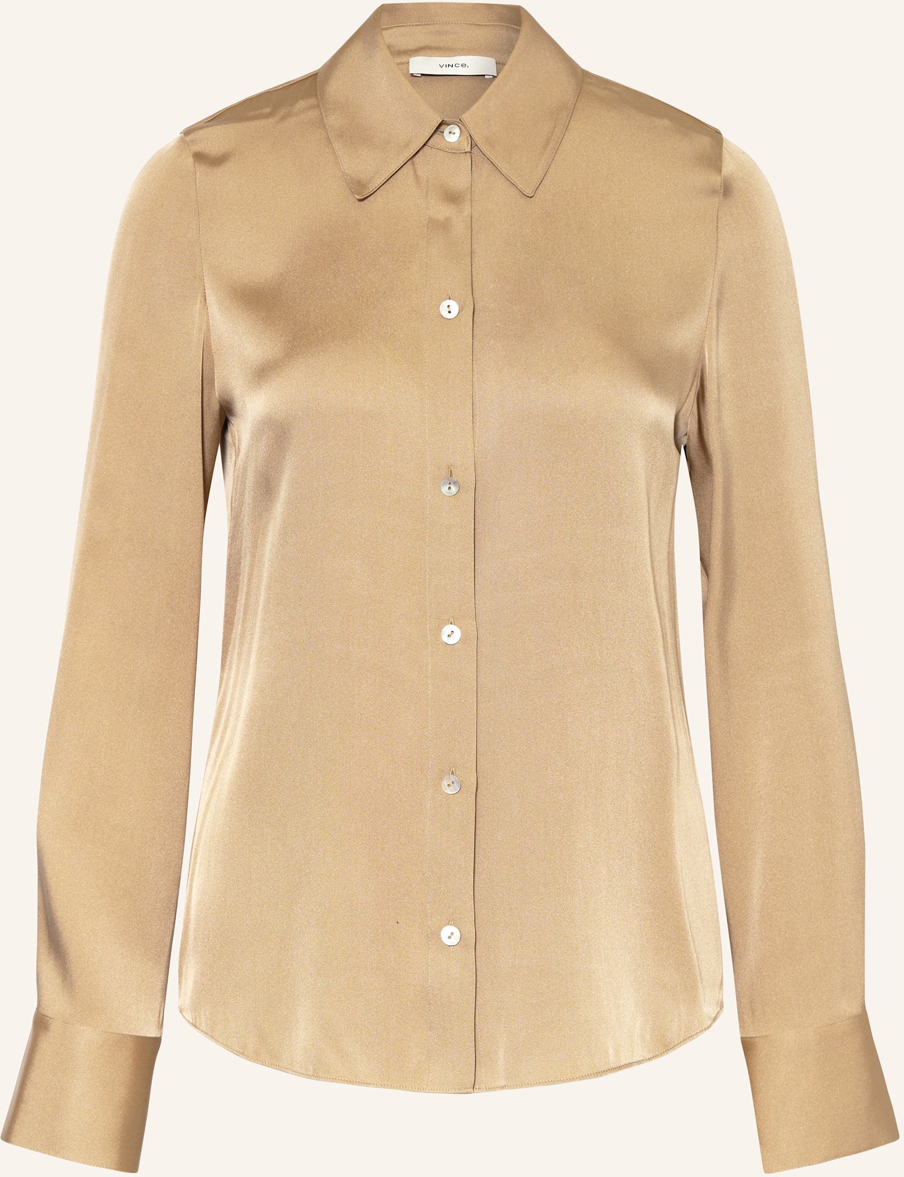 Thumbnail - Vince Satinbluse beige