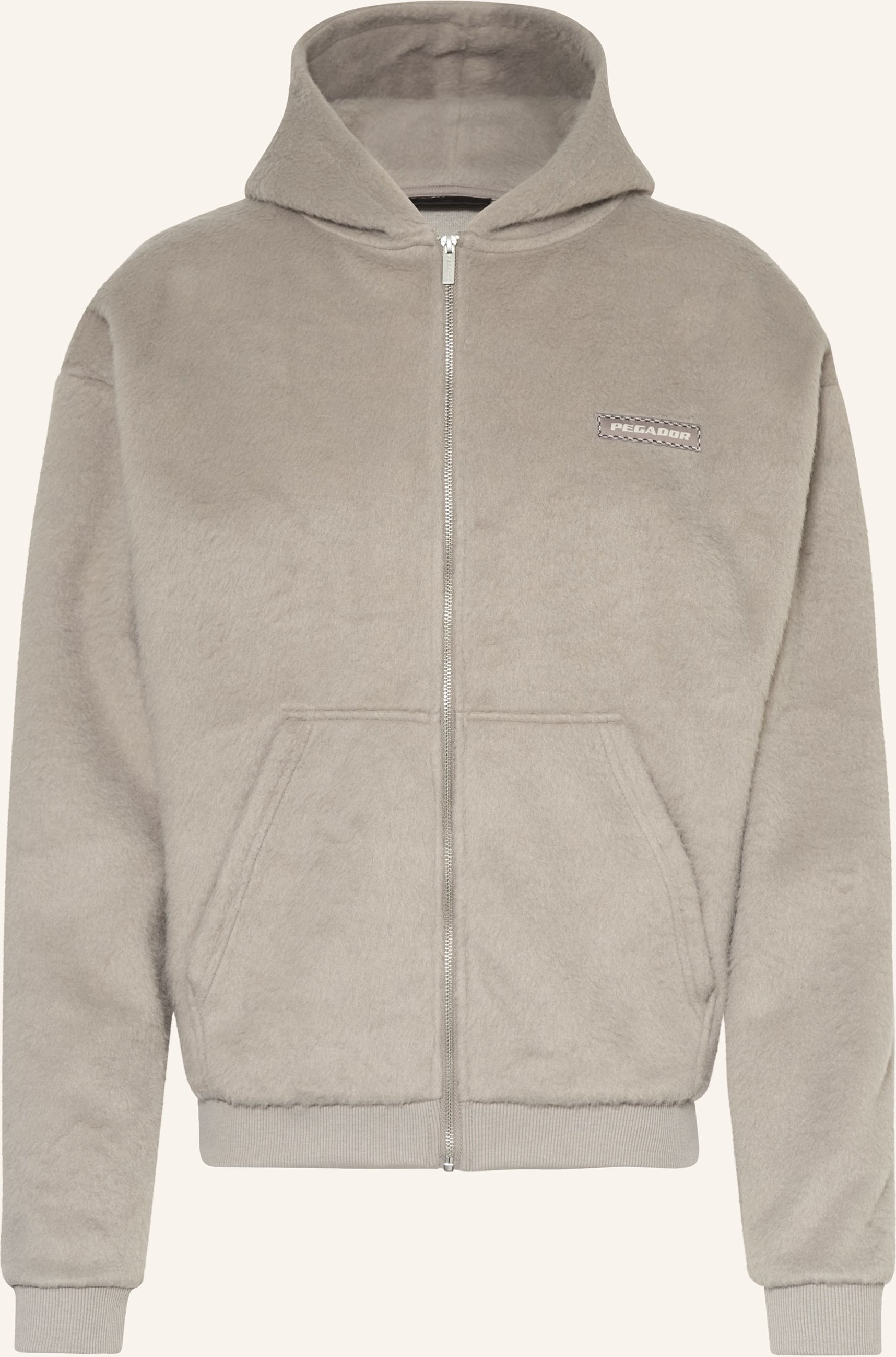 Pegador Oversized-Sweatjacke Fermo grau