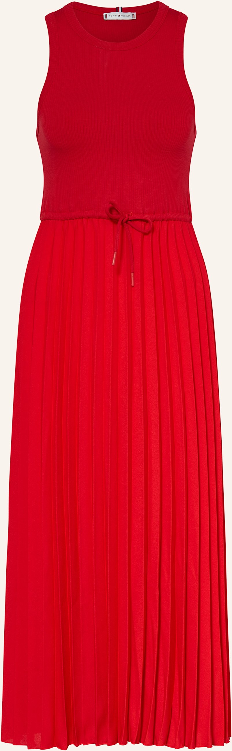 Tommy Hilfiger Kleid Im Materialmix rot