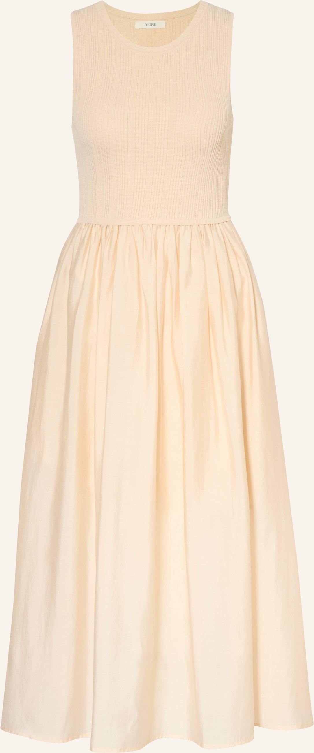 Yerse Kleid Watts Im Materialmix weiss