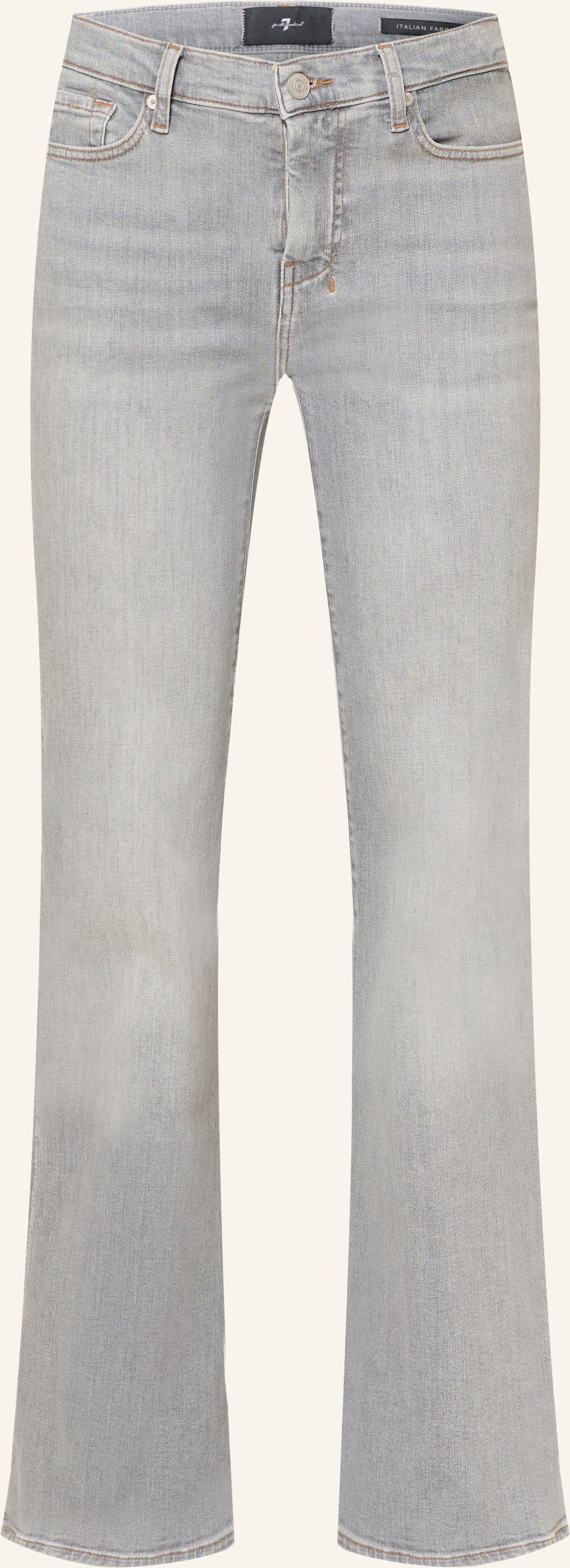 7 For All Mankind Flared Jeans Dojo grau