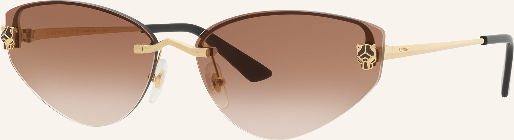 Cartier Sonnenbrille ct0431s gold