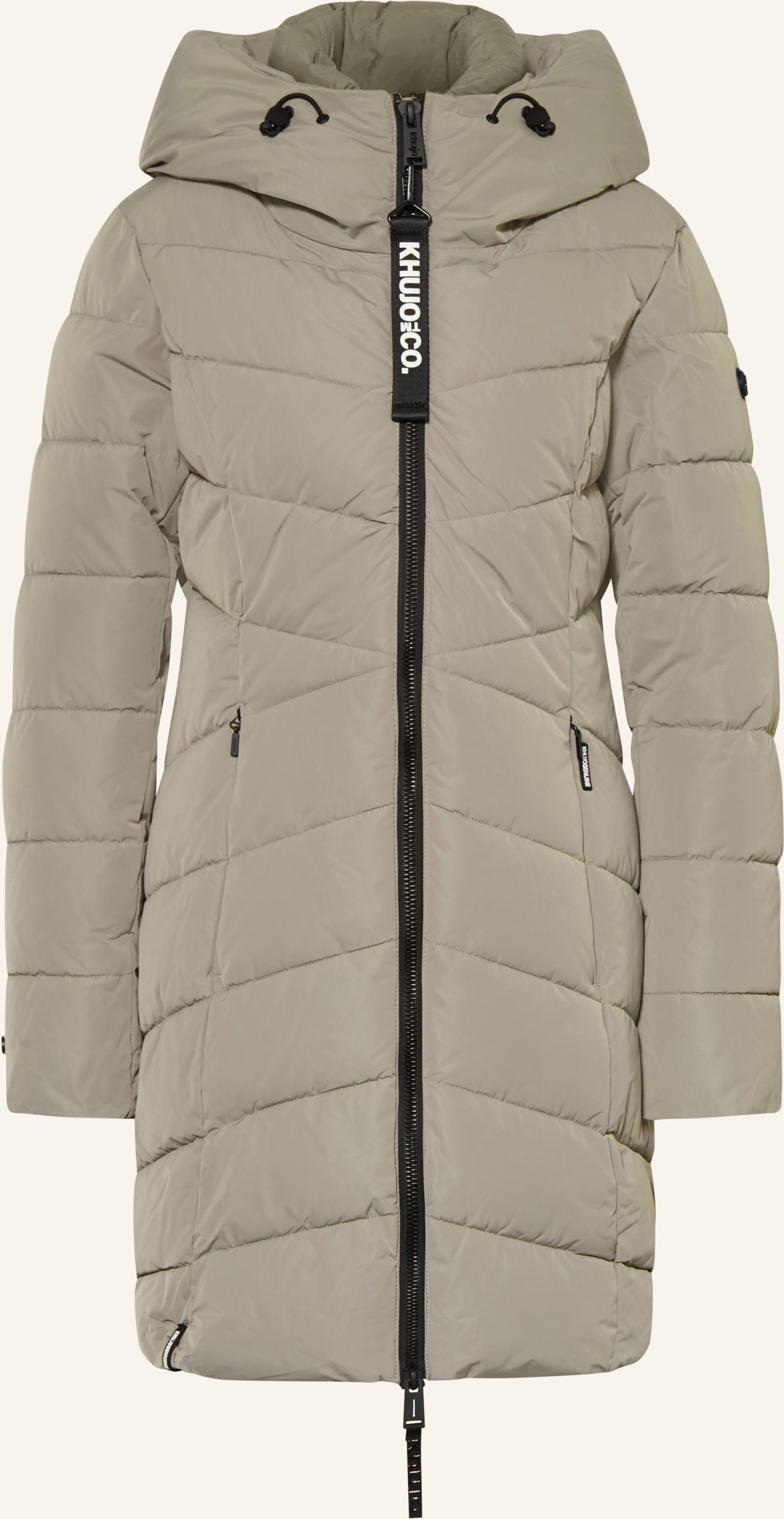 Khujo Steppmantel Dier Mit Abnehmbarer Blende gruen