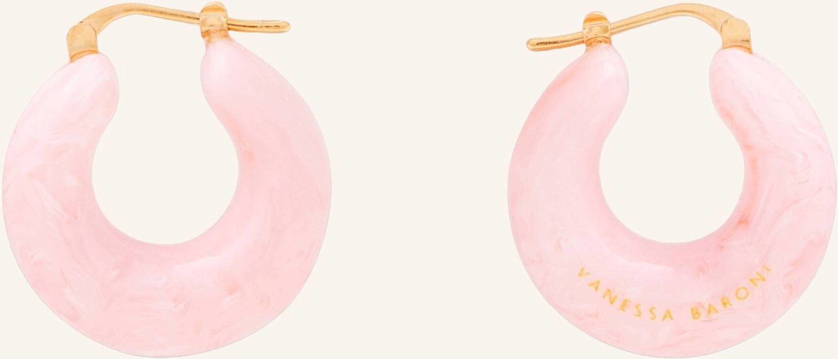 Vanessa Baroni Ohrhänger Circlet Earring Bubble Gum Twist By Glambou gold