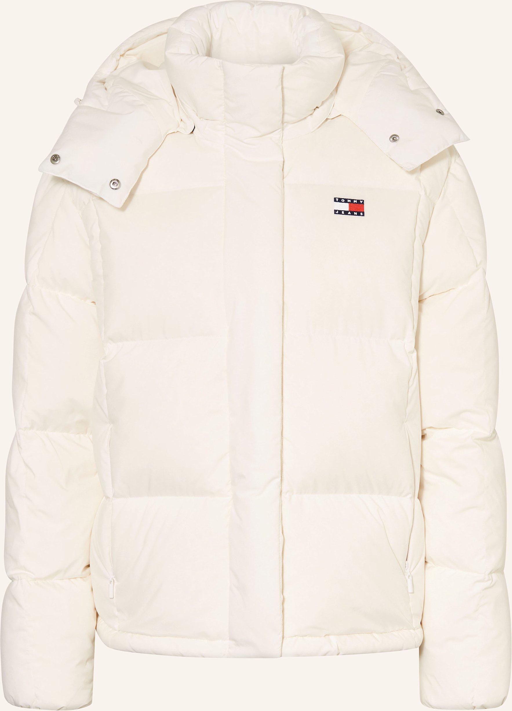Tommy Jeans Daunenjacke Alaska Mit Abnehmbarer Kapuze weiss