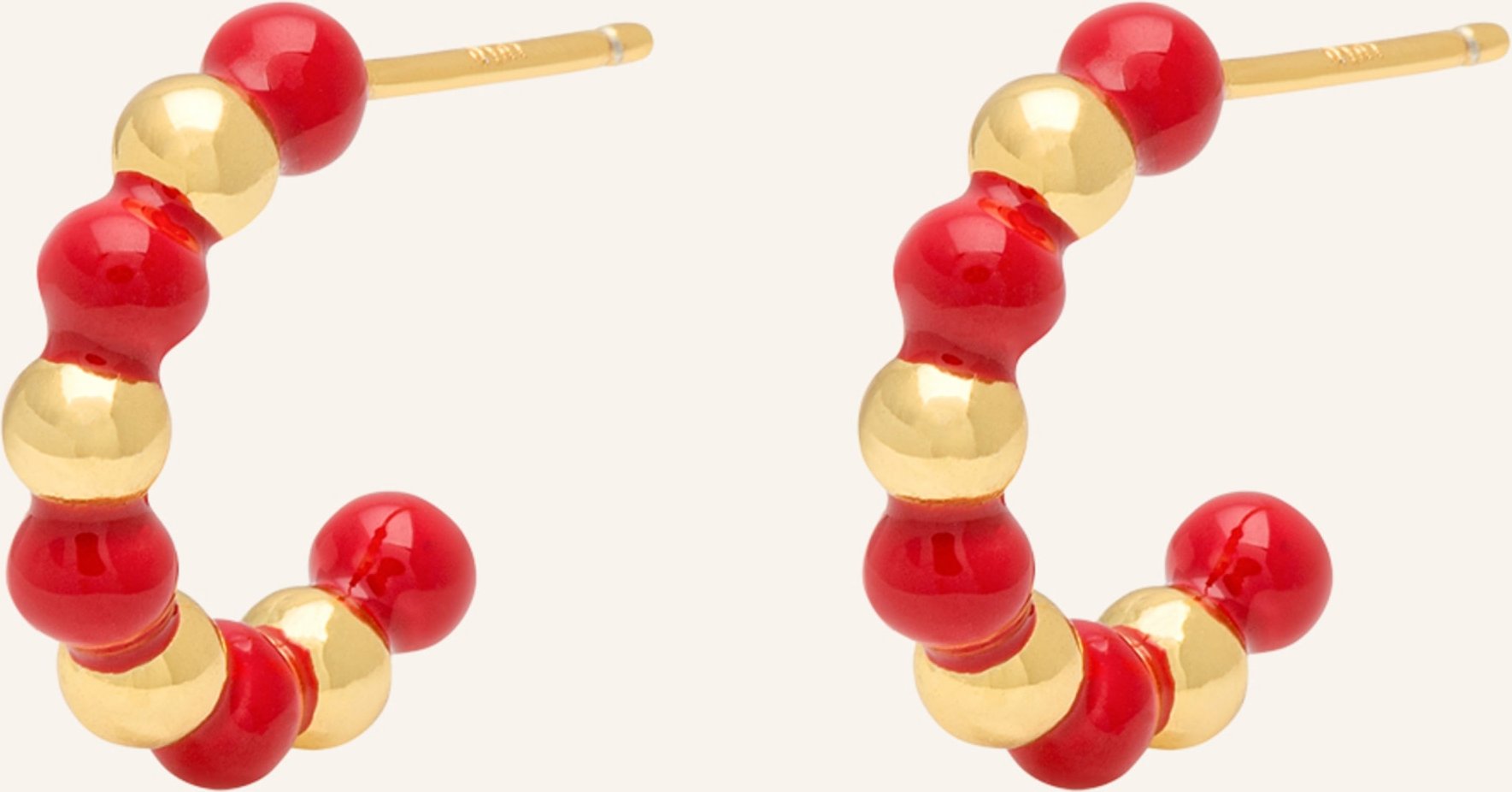 Lulu Copenhagen Creolen lulu1779 rot