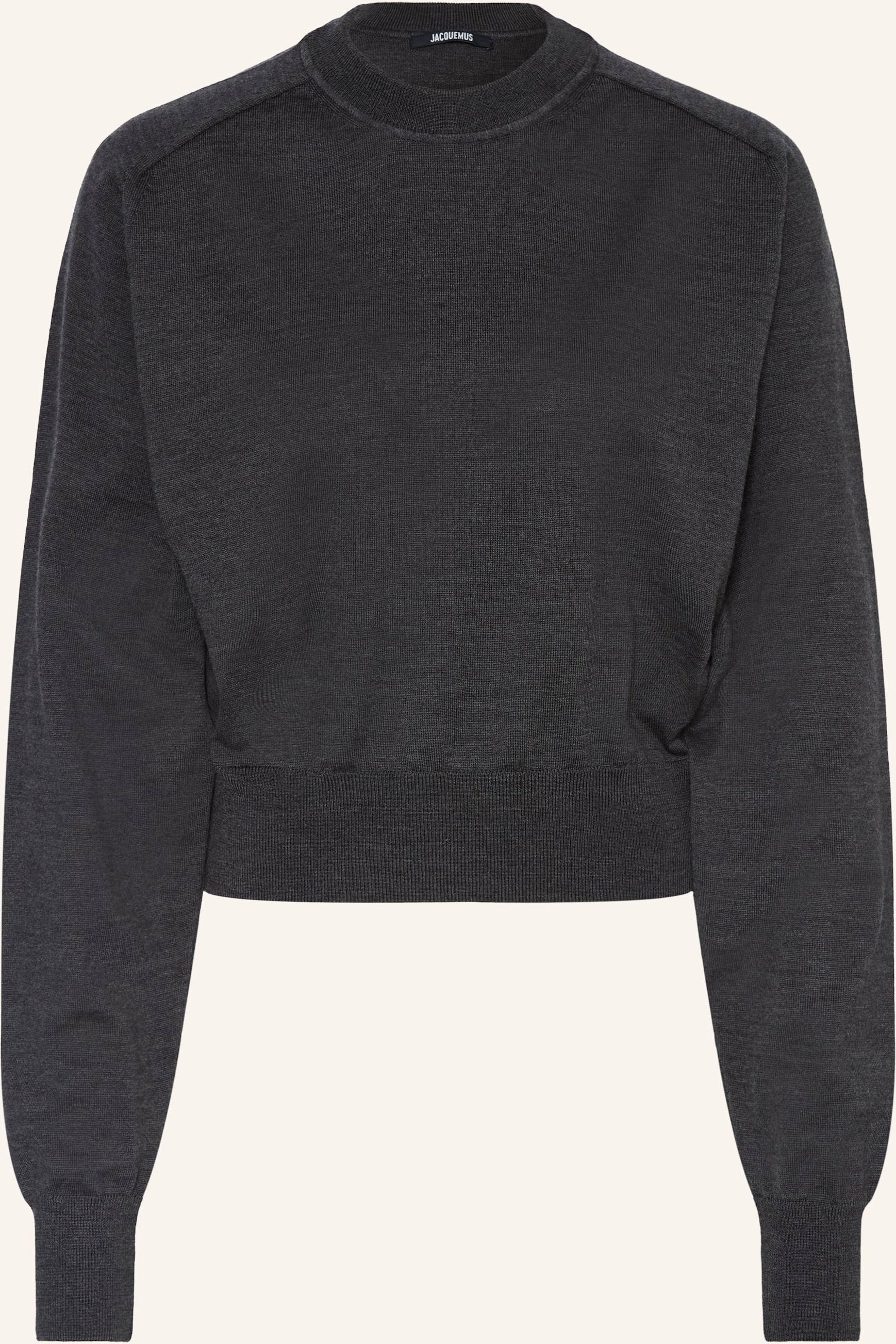Jacquemus Pullover Le Sweater Brode grau