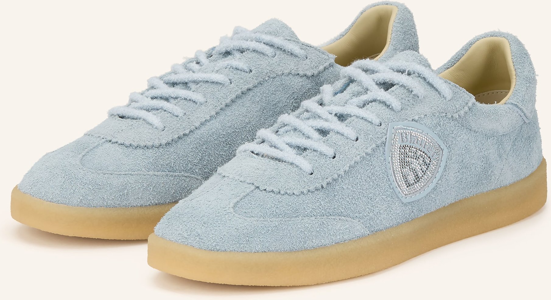 Blauer Sneaker Aurora Mit Schmucksteinen blau