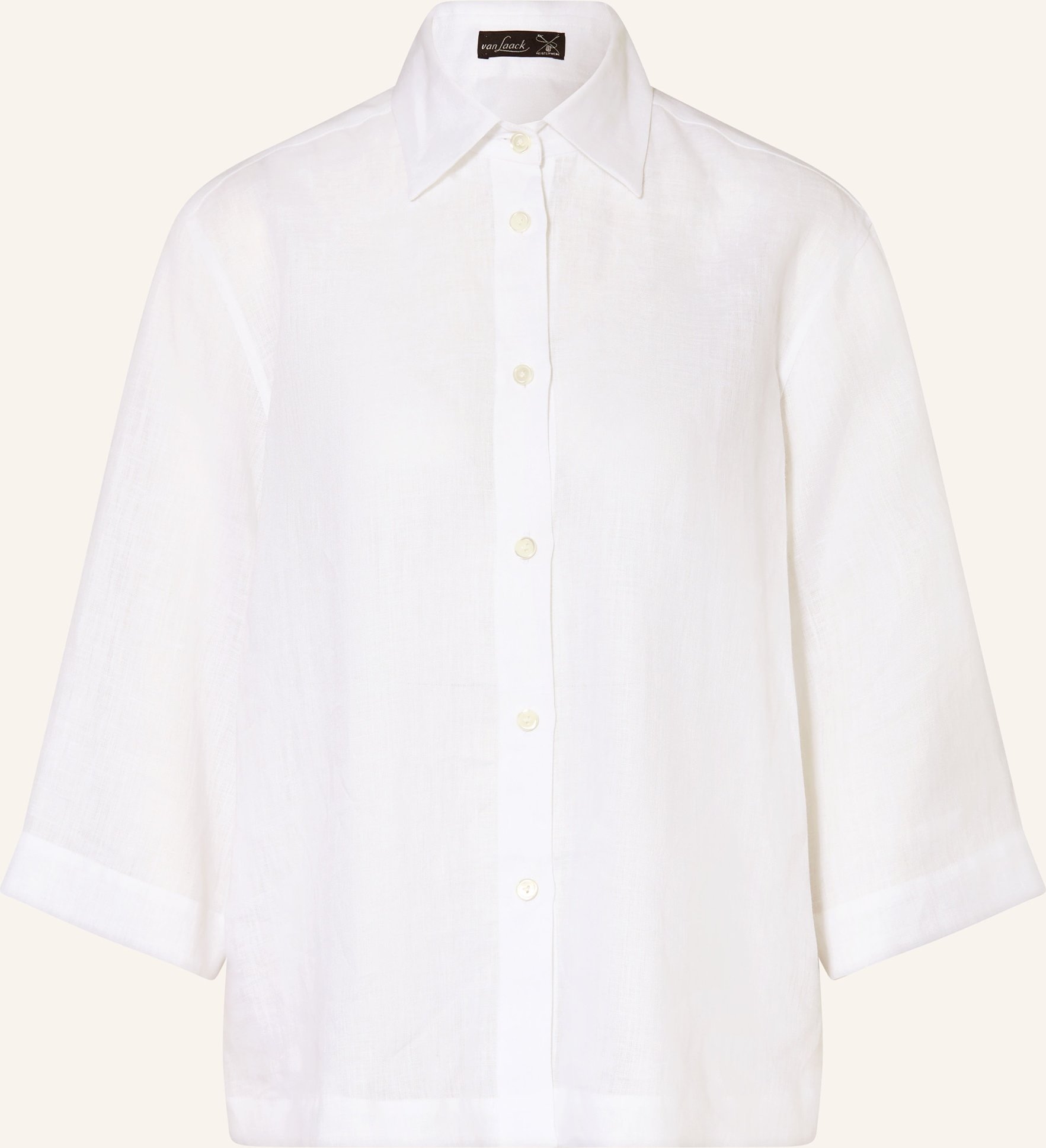 Van Laack Hemdbluse Vl-Banis-Bro Mit 3/4-Arm weiss