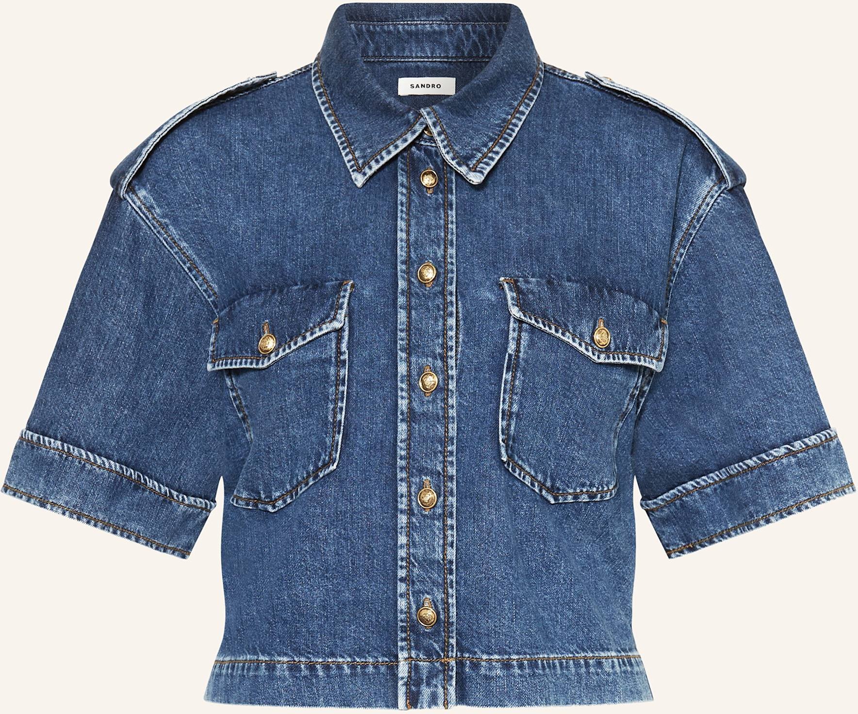 Sandro Jeansbluse blau
