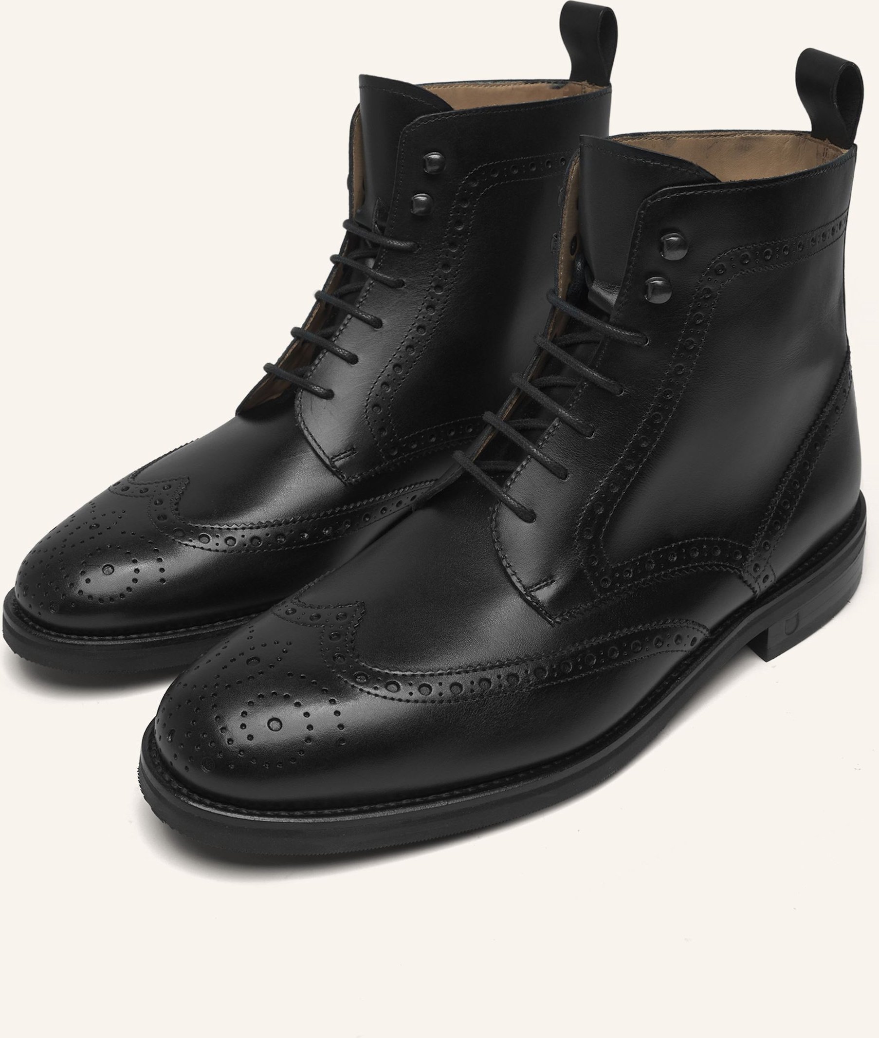 Henry Stevens Schnürboots Winston fbdb2 schwarz