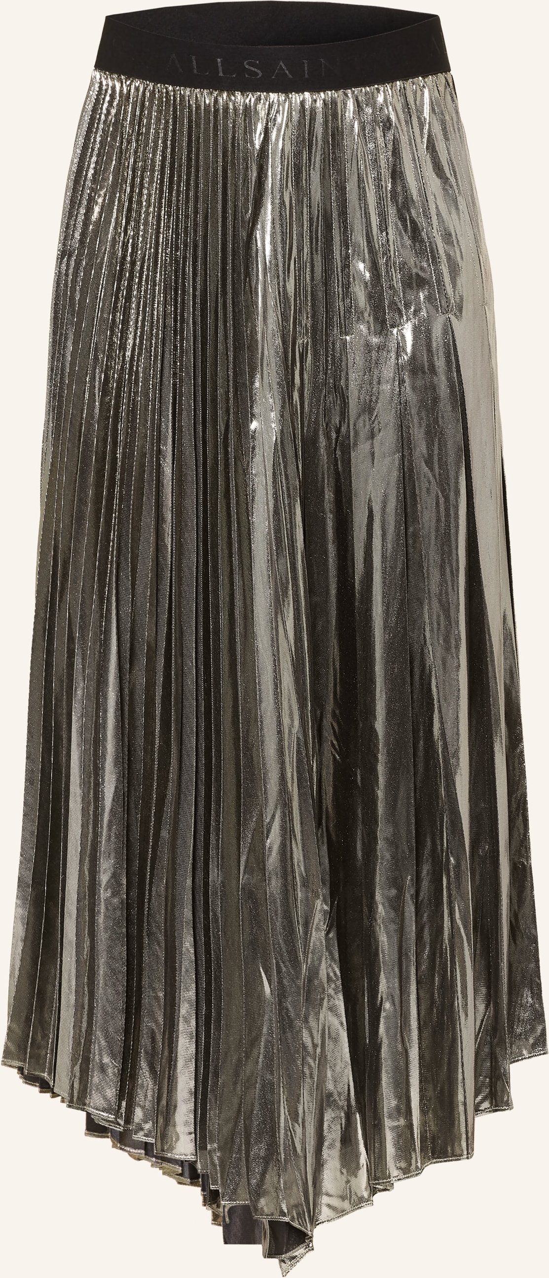 Allsaints Plisseerock Jax gold