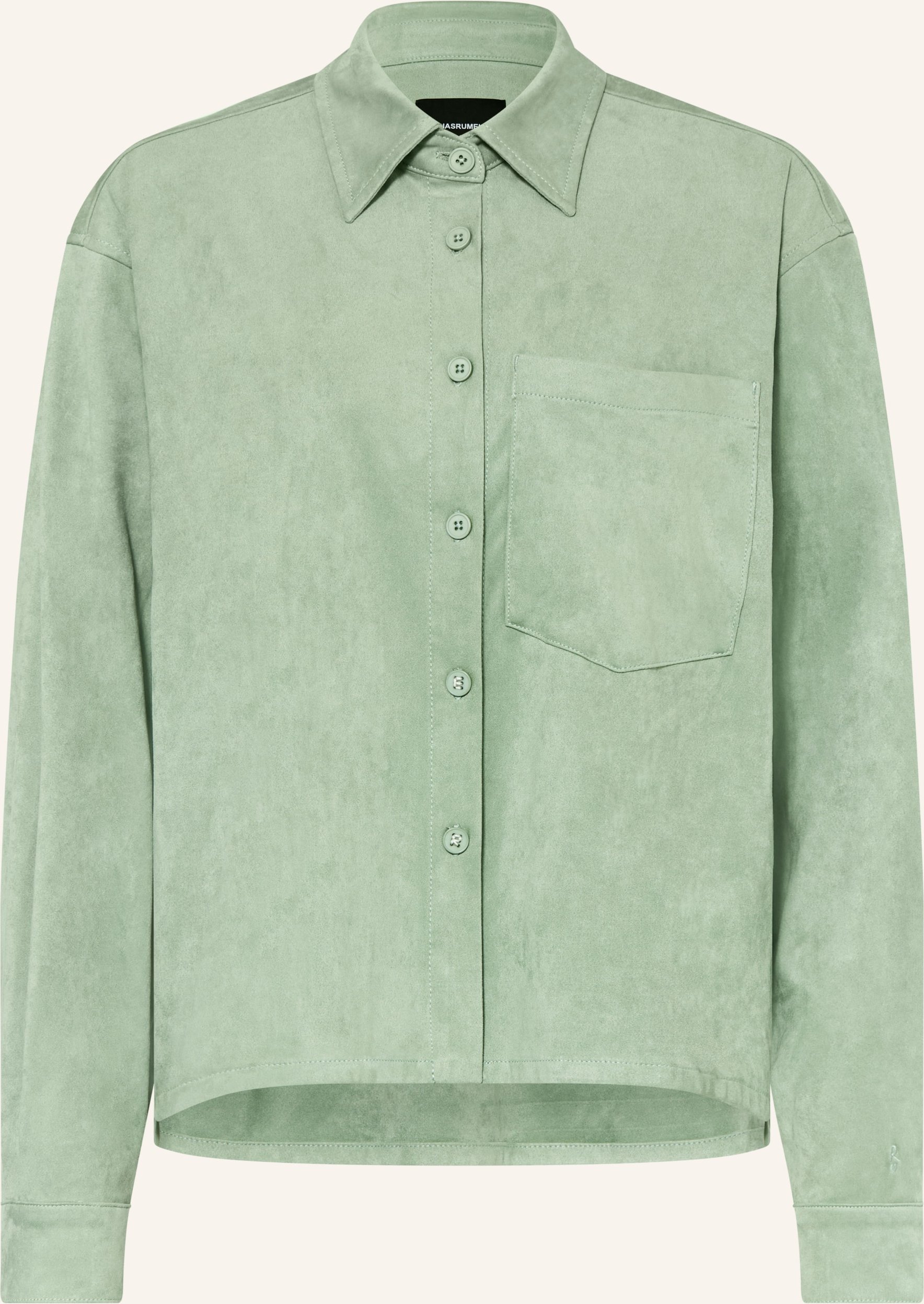 Elias Rumelis Hemdbluse Bebbi Aus Samt gruen