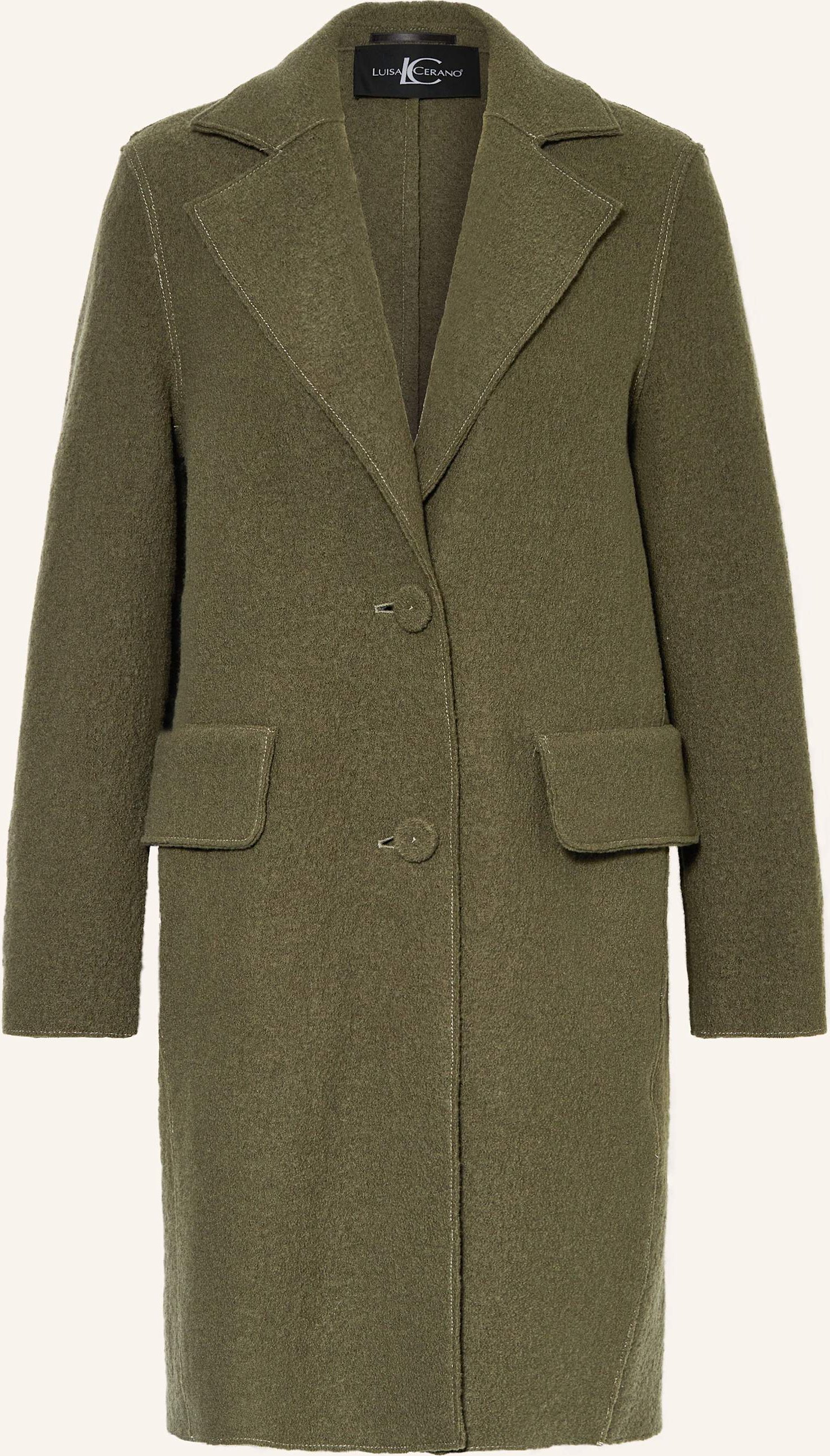 Luisa Cerano Wollmantel gruen