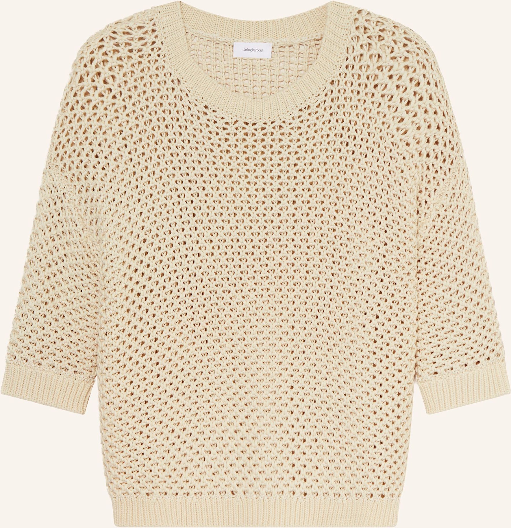 Thumbnail - Darling Harbour Pullover Mit 3/4-Arm beige
