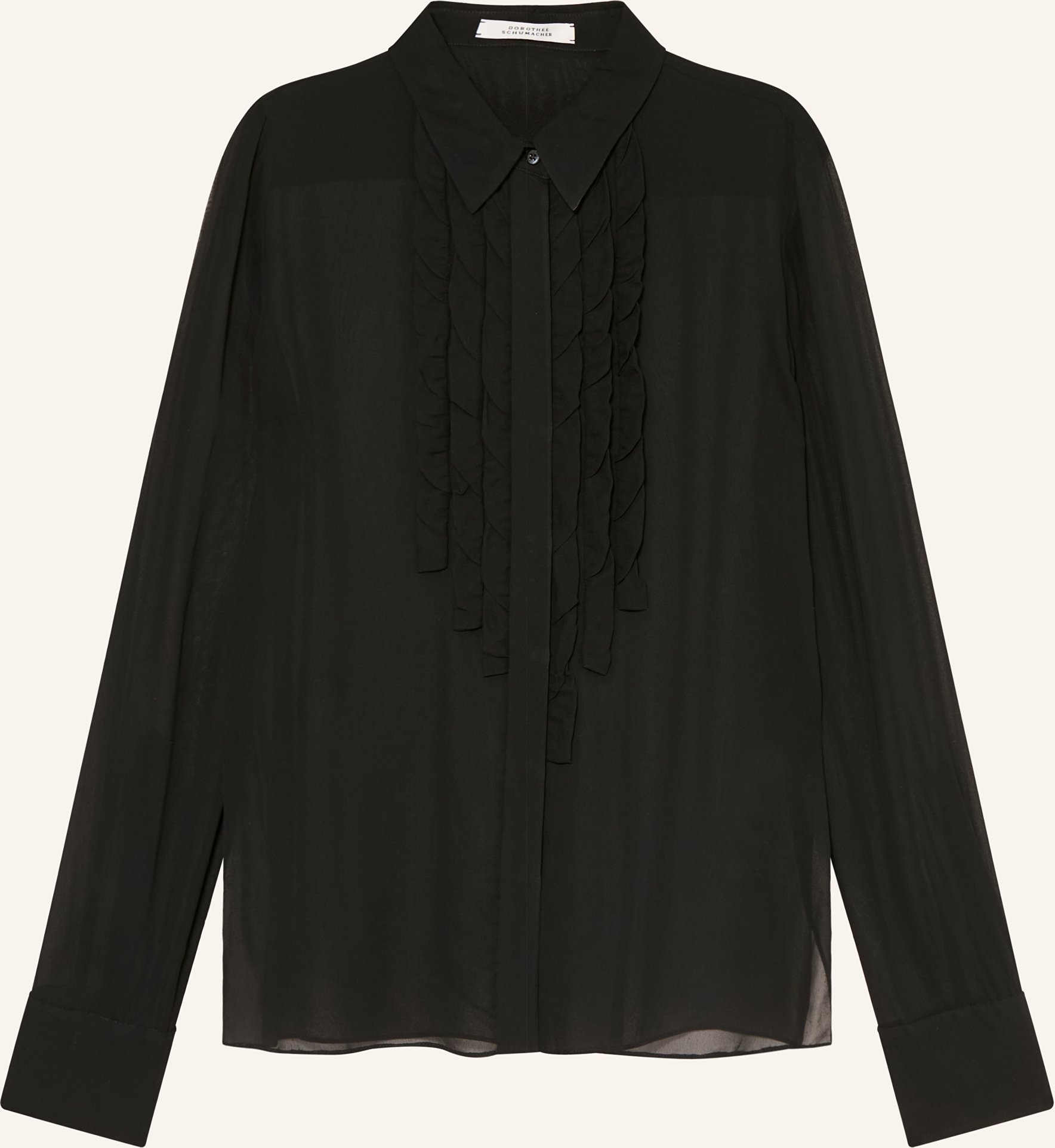 Dorothee Schumacher Hemdbluse Sheer Twist schwarz