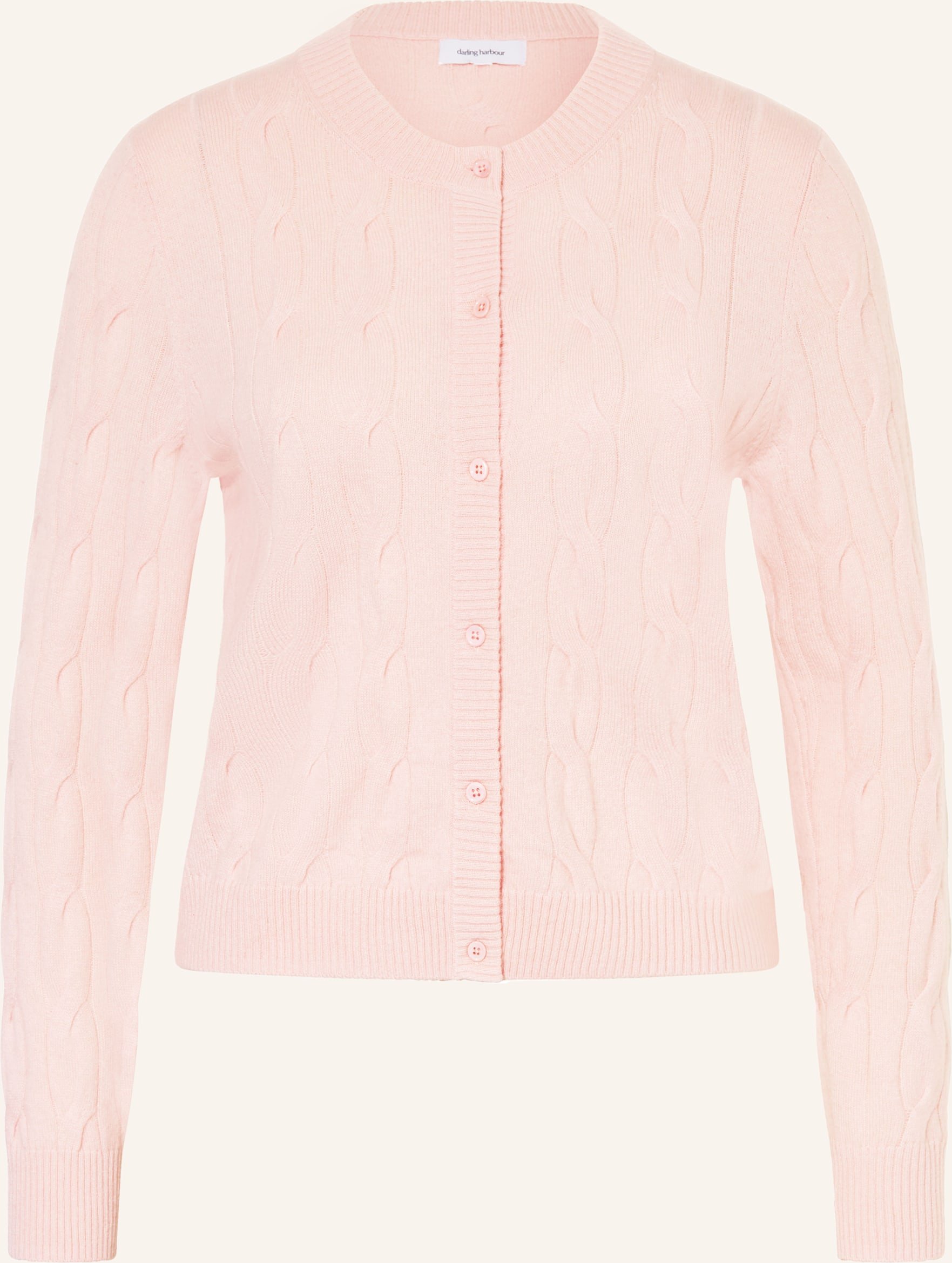 Darling Harbour Strickjacke Aus Cashmere rosa