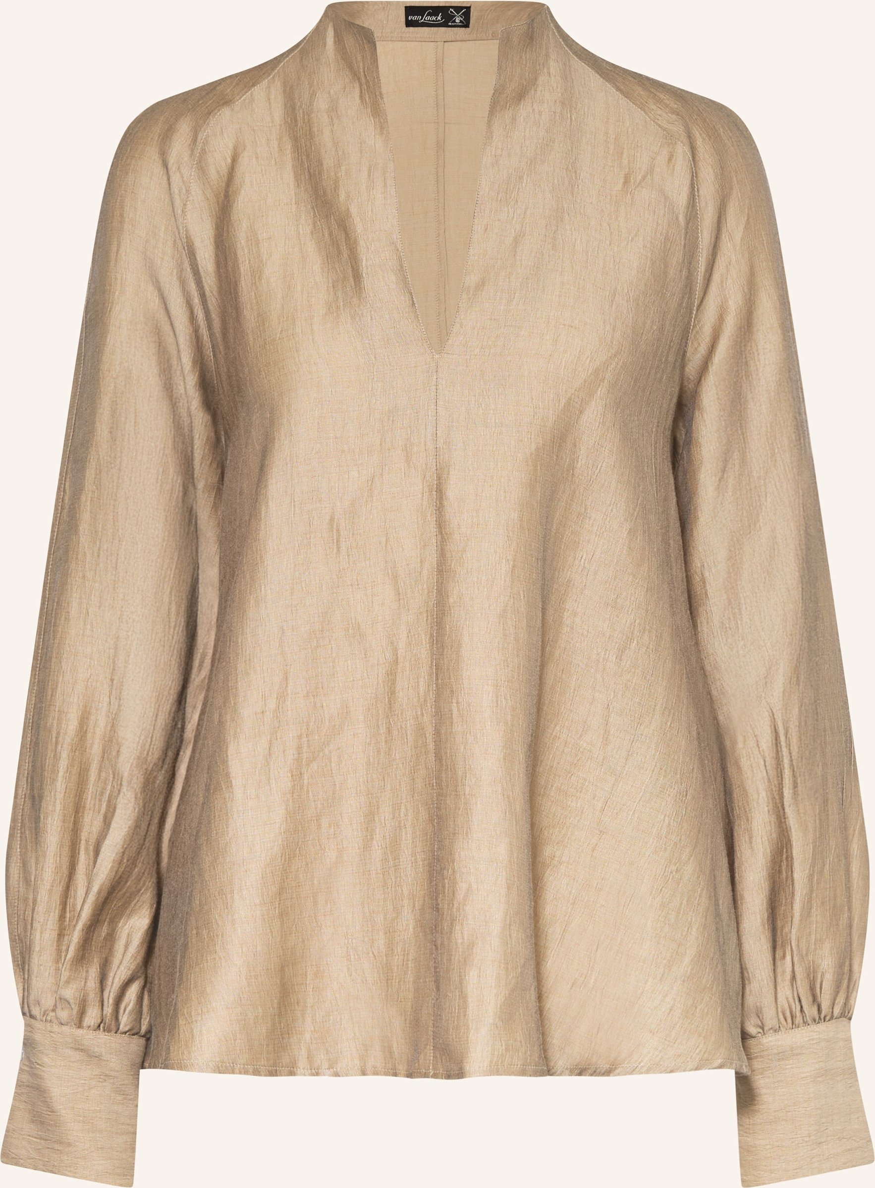 Van Laack Blusenshirt Vl-Anani-Kn Aus Leinen gold
