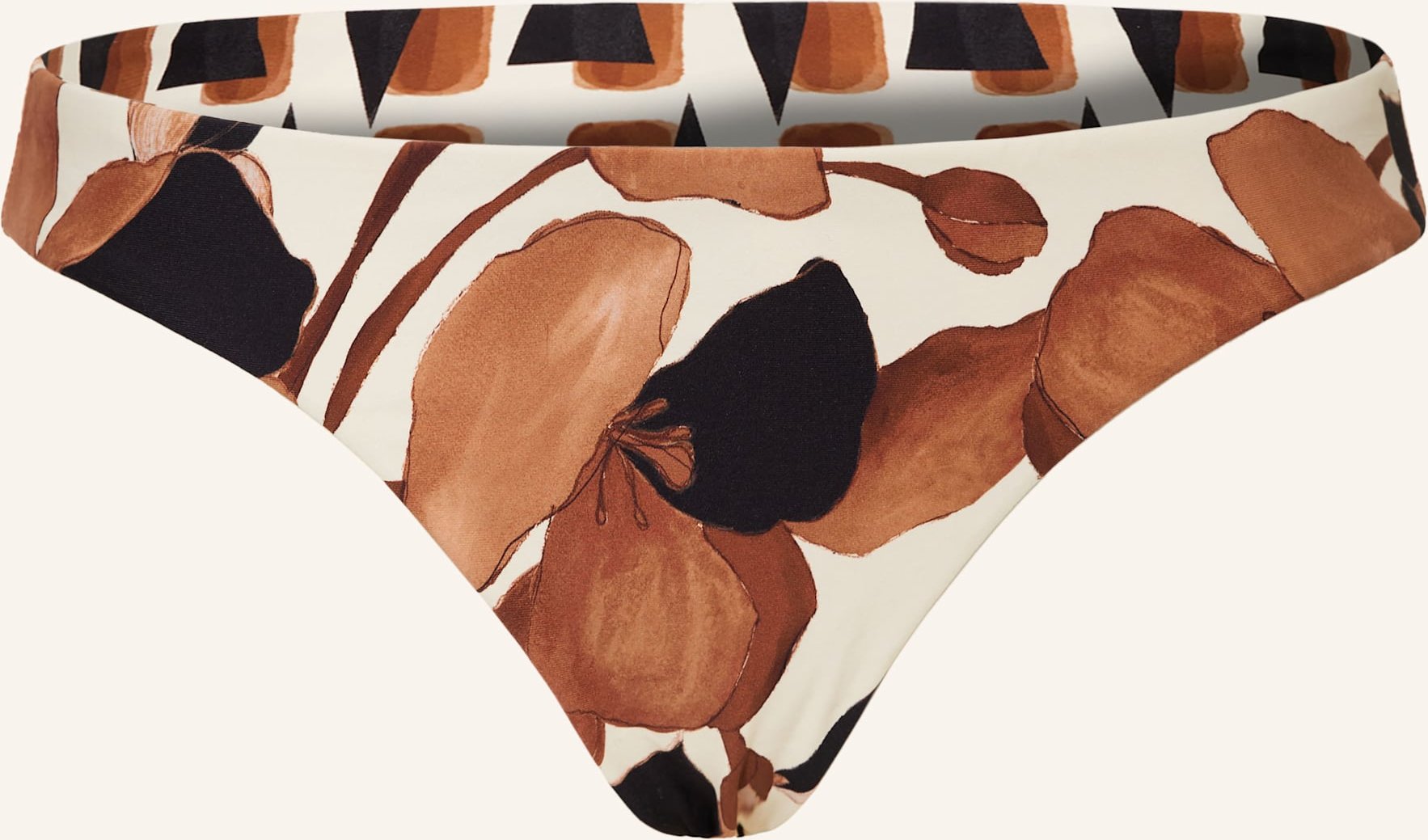 Seafolly Basic-Bikini-Hose Secret Garden Zum Wenden schwarz