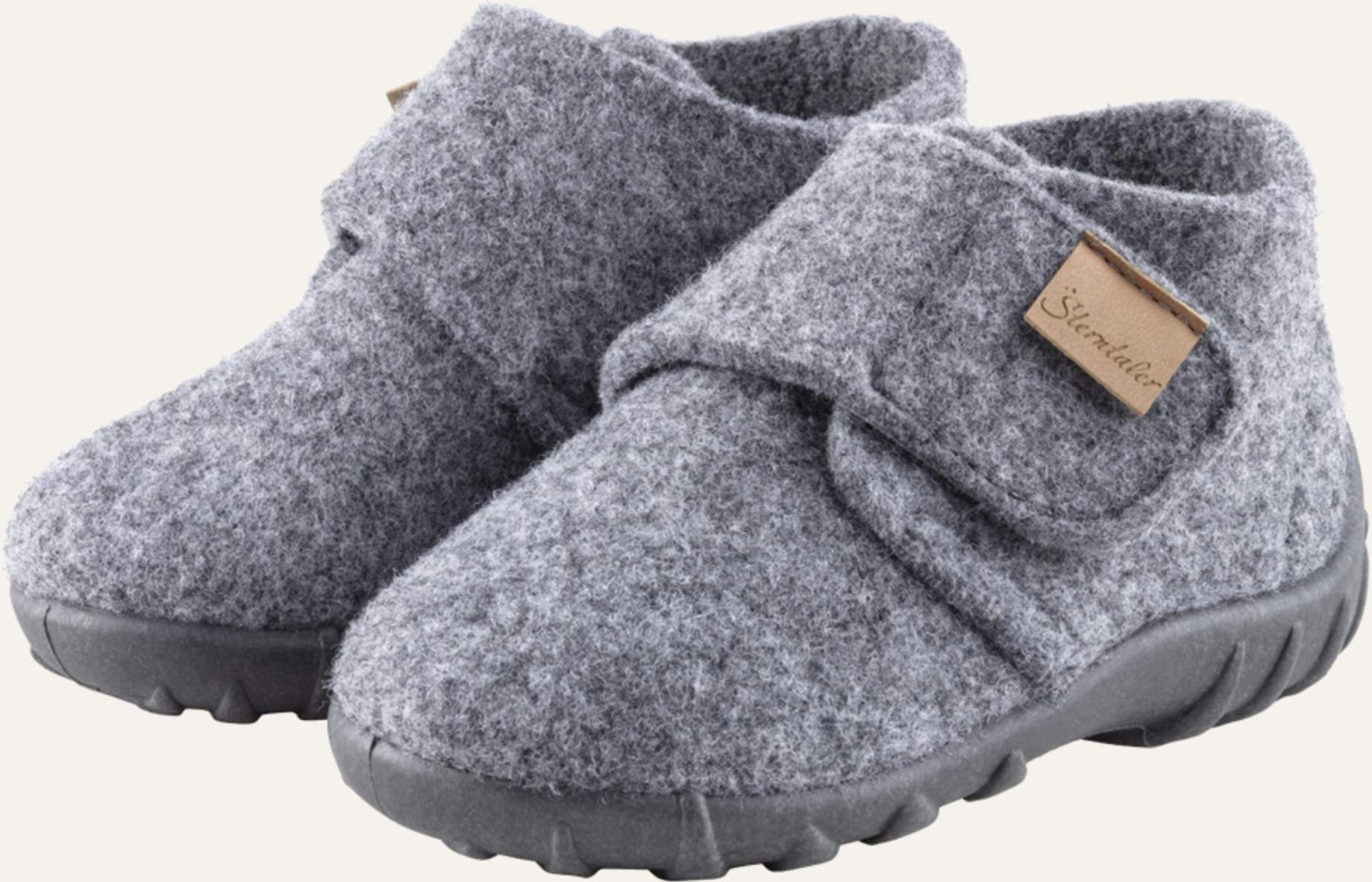 Sterntaler Hausschuh Uni grau