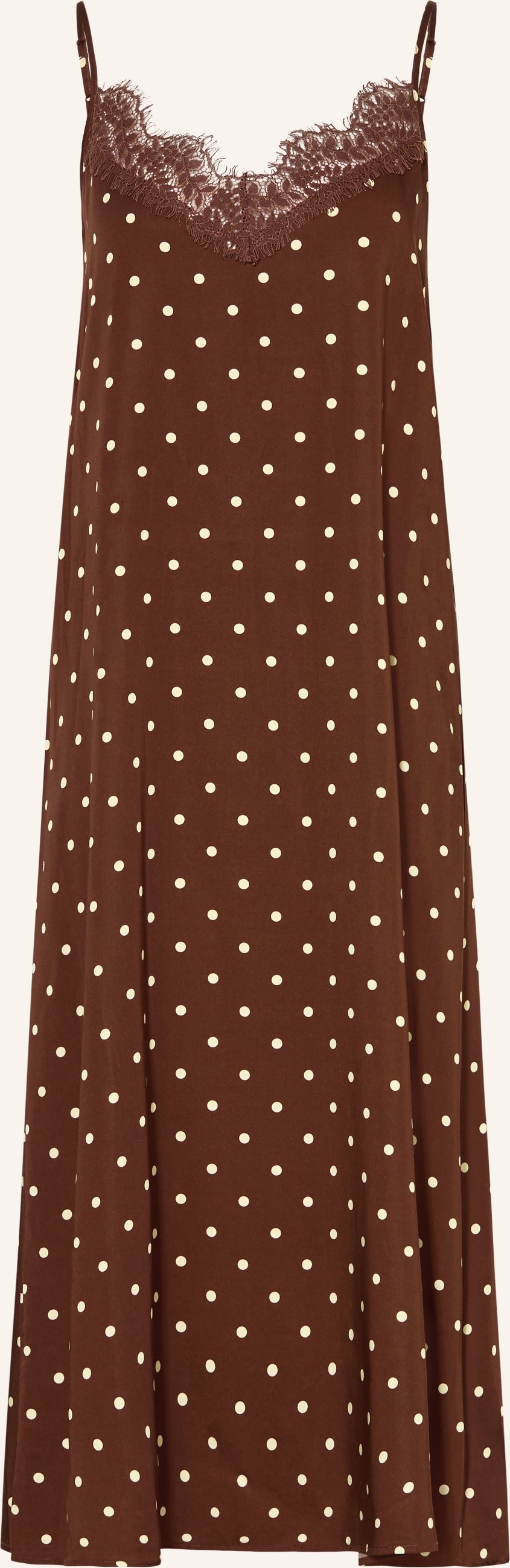 Oh April Kleid Alma Mit Spitze braun