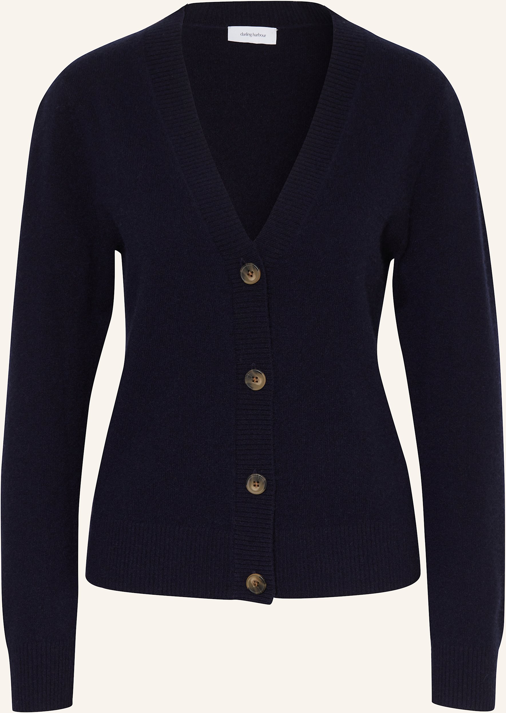 Darling Harbour Strickjacke Aus Cashmere blau