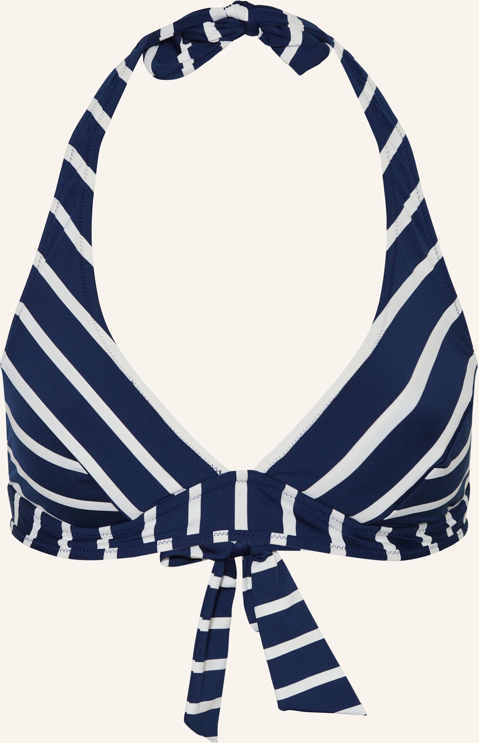 Lidea Neckholder-Bikini-Top Bay Games Zum Wenden blau