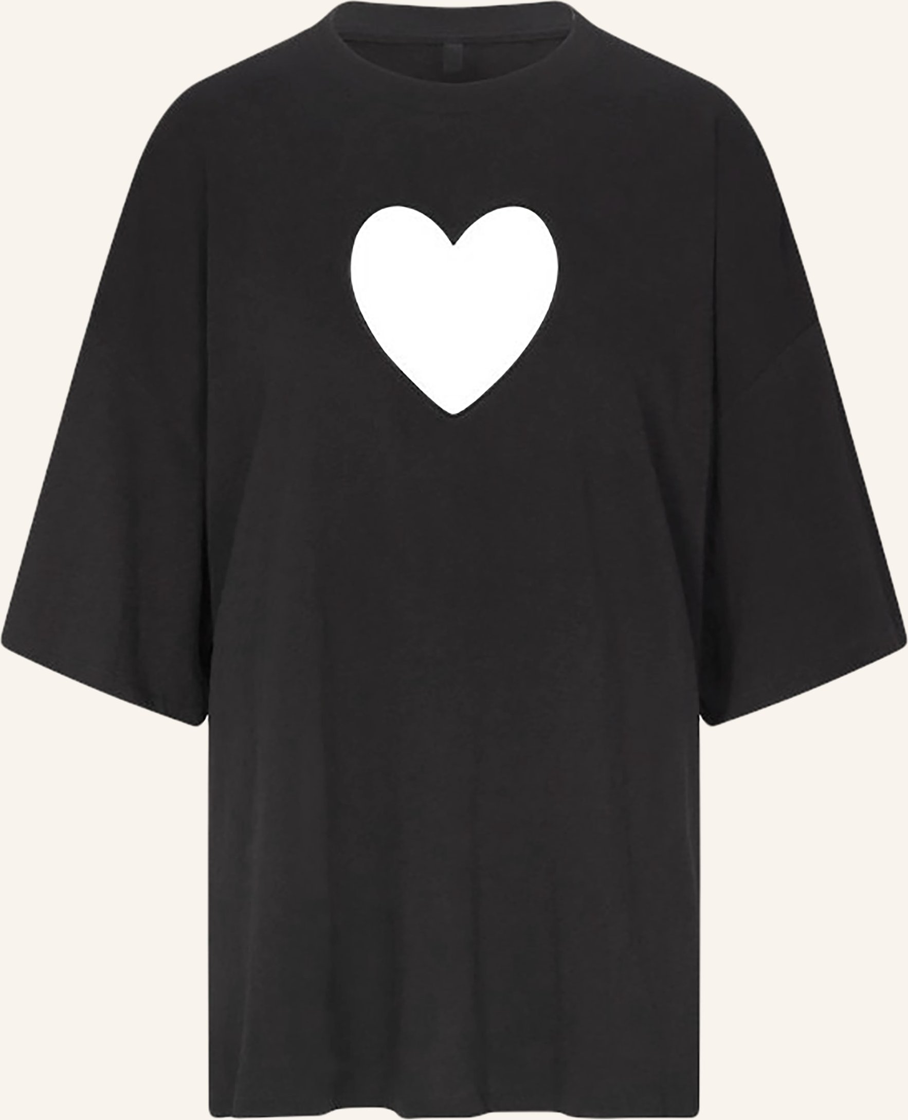 Skims Lounge-Shirt Worn In Jersey Mit Cut-Out schwarz