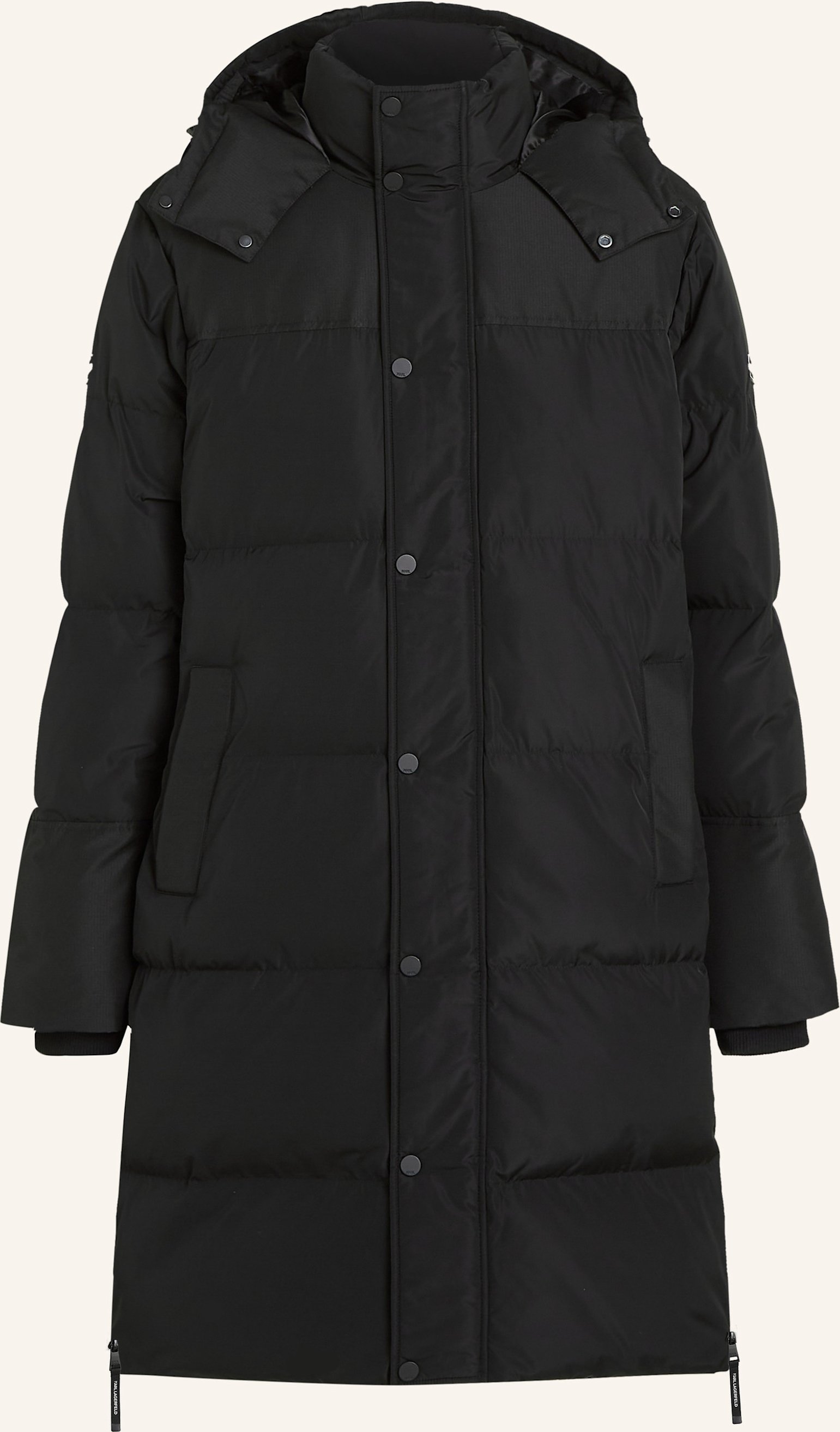 Karl Lagerfeld Mantel schwarz