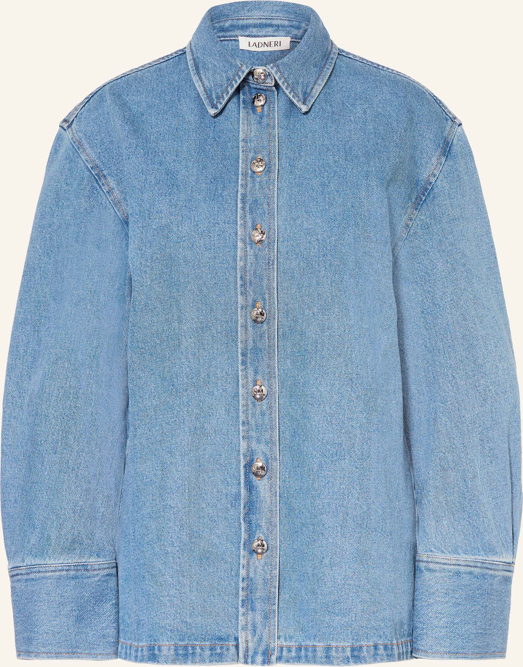 Ladneri Jeansbluse Bonnie blau