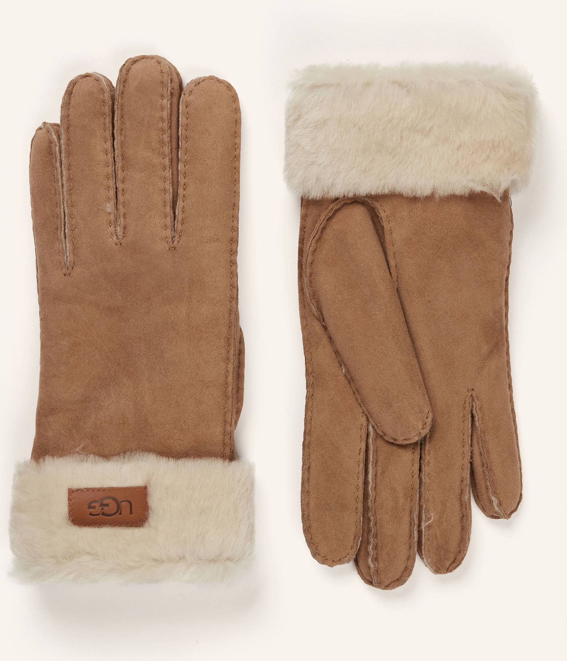 Thumbnail - Ugg Lederhandschuhe braun