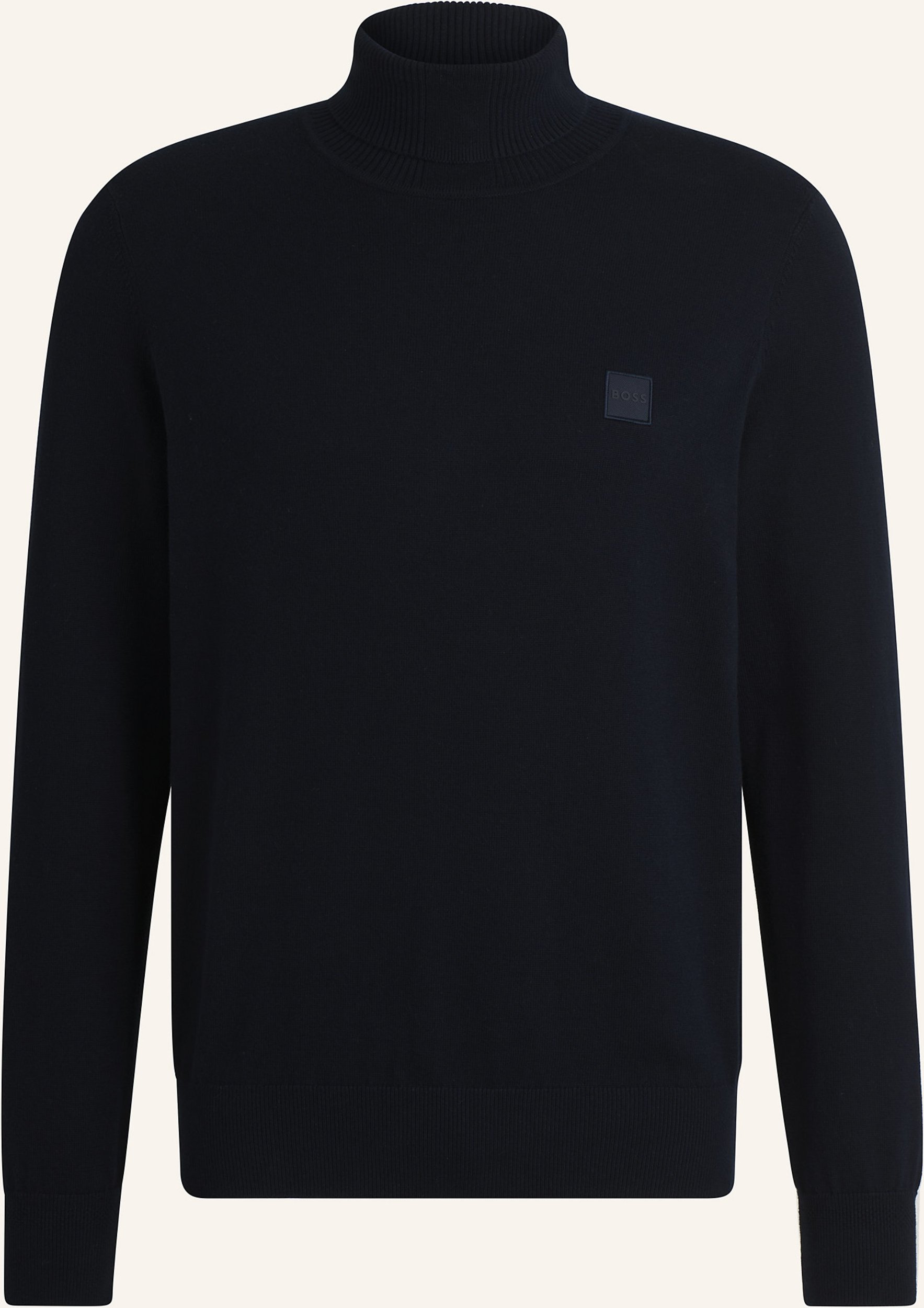Boss Rollkragenpullover Akiro blau