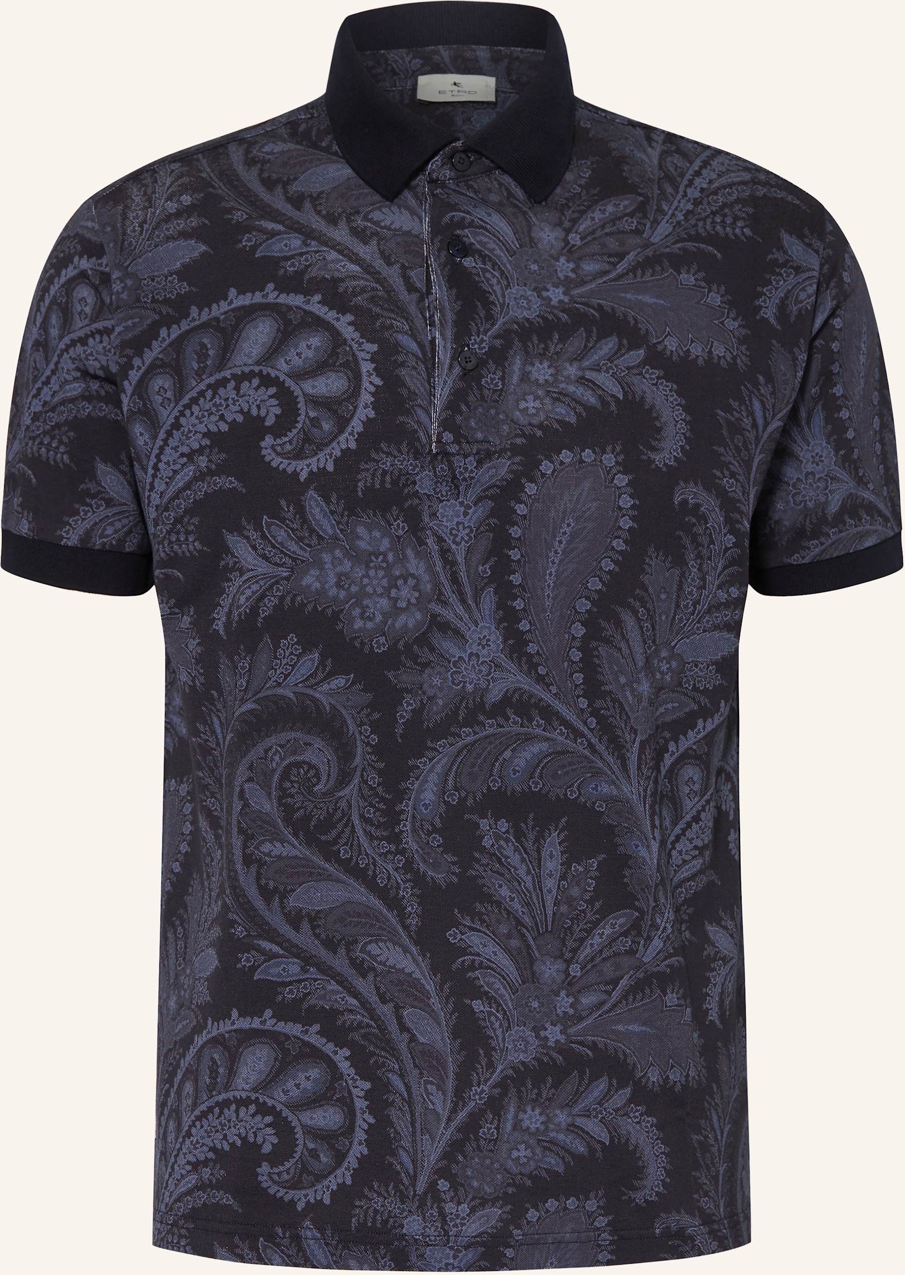 Etro Piqué-Poloshirt Regular Fit schwarz