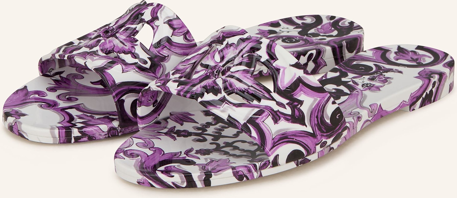 Dolce & Gabbana Pantoletten lila