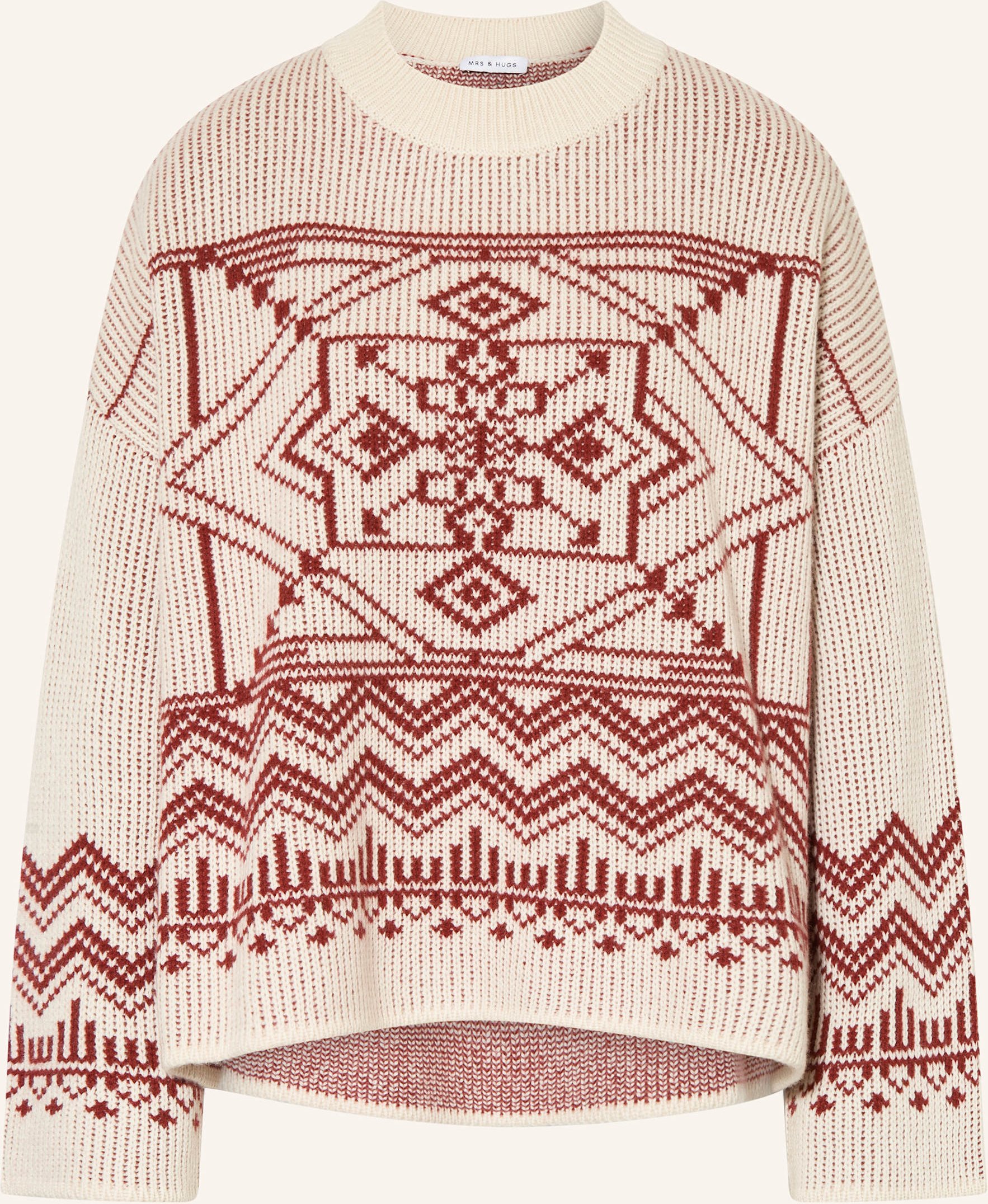 Mrs & Hugs Pullover Mit Cashmere rot