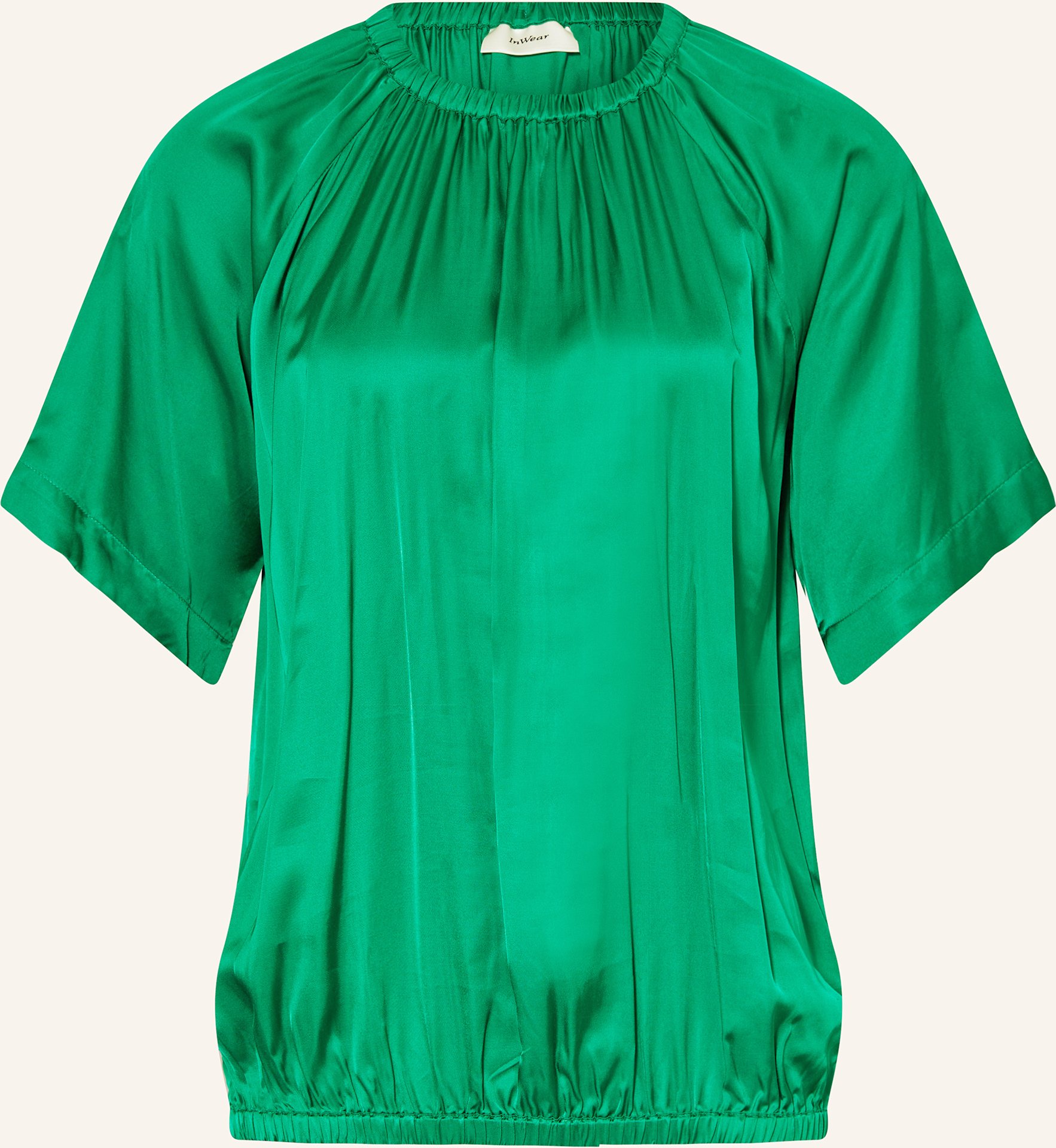 Inwear Blusenshirt Cassiw Aus Satin gruen